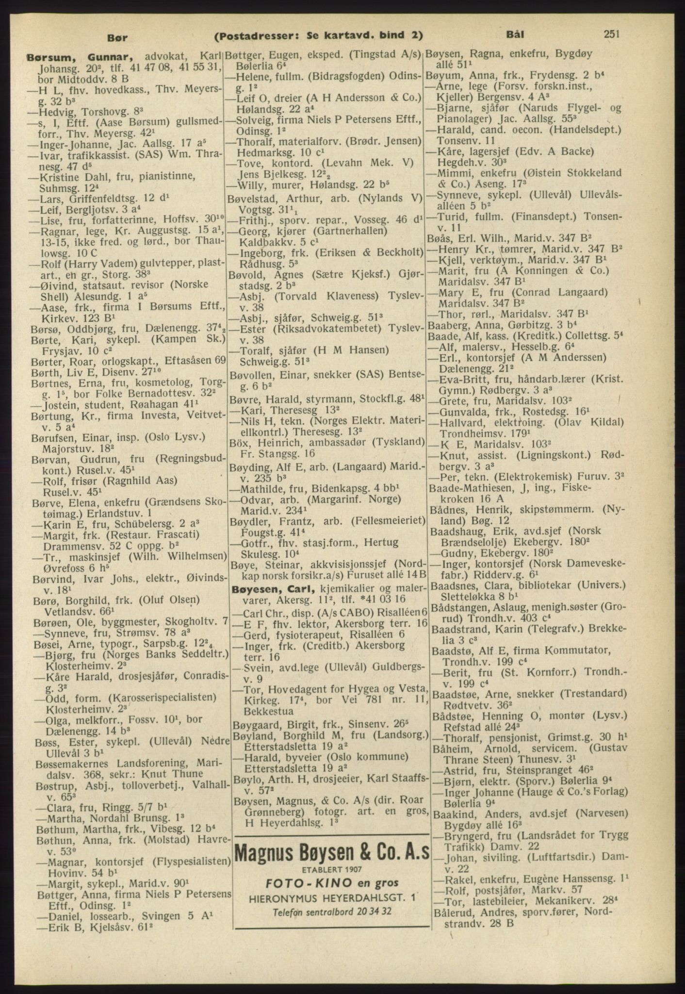 Kristiania/Oslo adressebok, PUBL/-, 1965-1966, p. 251
