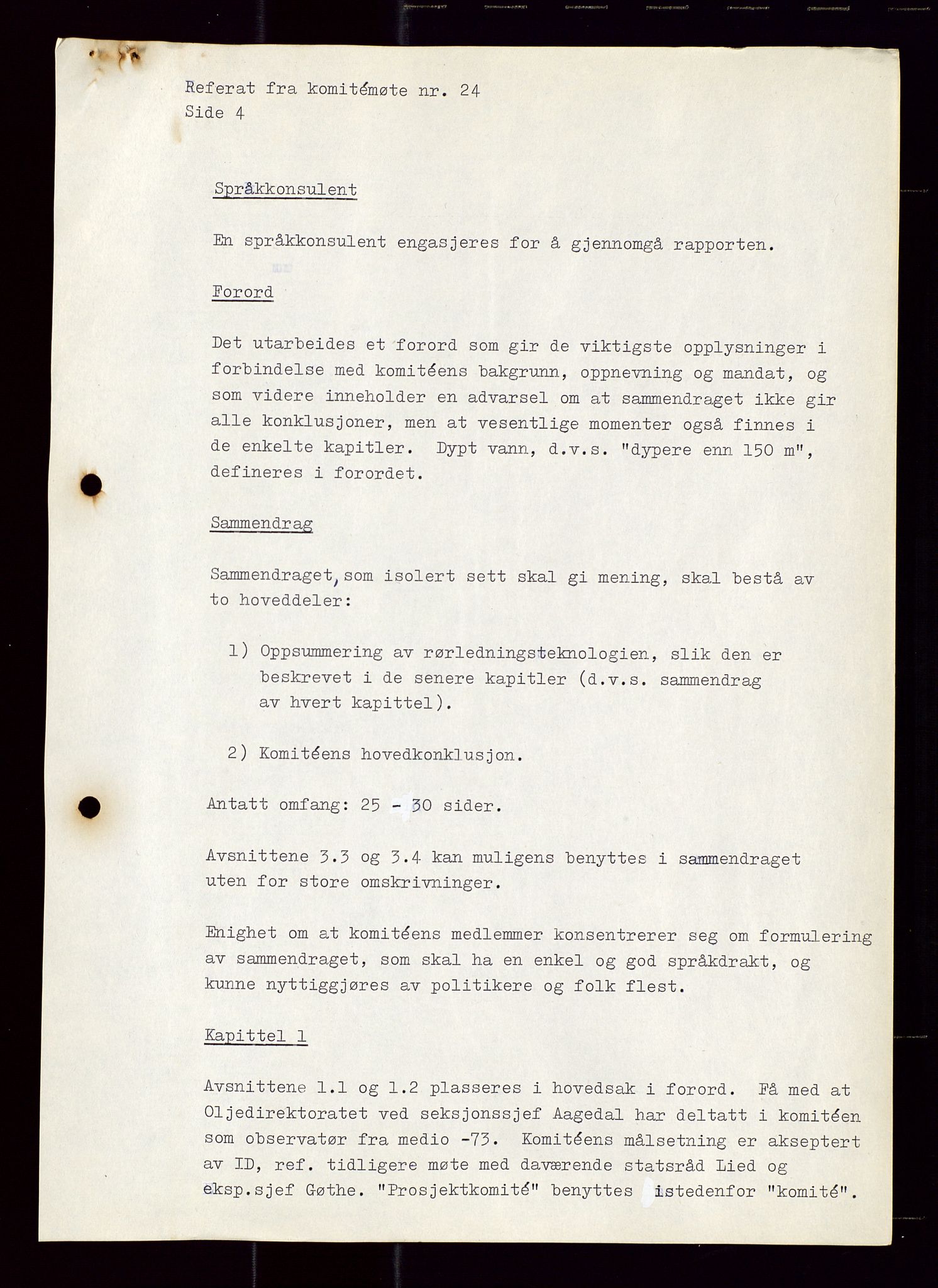 Industridepartementet, Oljekontoret, AV/SAST-A-101348/Di/L0001: DWP, møter juni - november, komiteemøter nr. 19 - 26, 1973-1974, p. 641