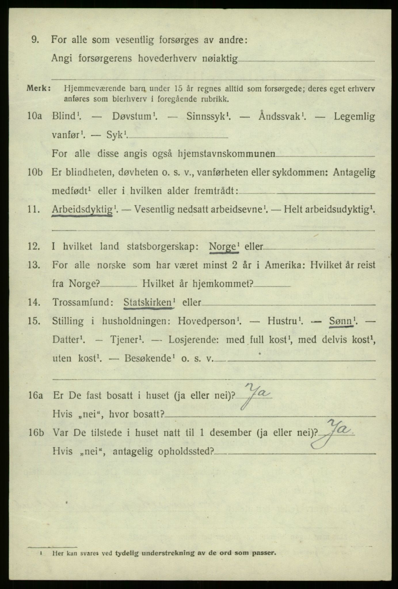 SAB, 1920 census for Davik, 1920, p. 1268