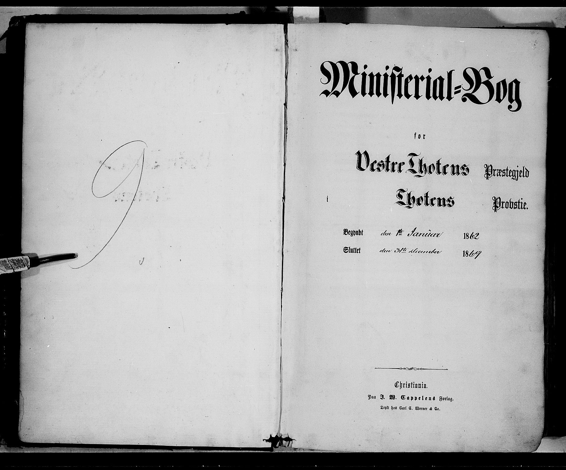 Vestre Toten prestekontor, AV/SAH-PREST-108/H/Ha/Haa/L0007: Parish register (official) no. 7, 1862-1869