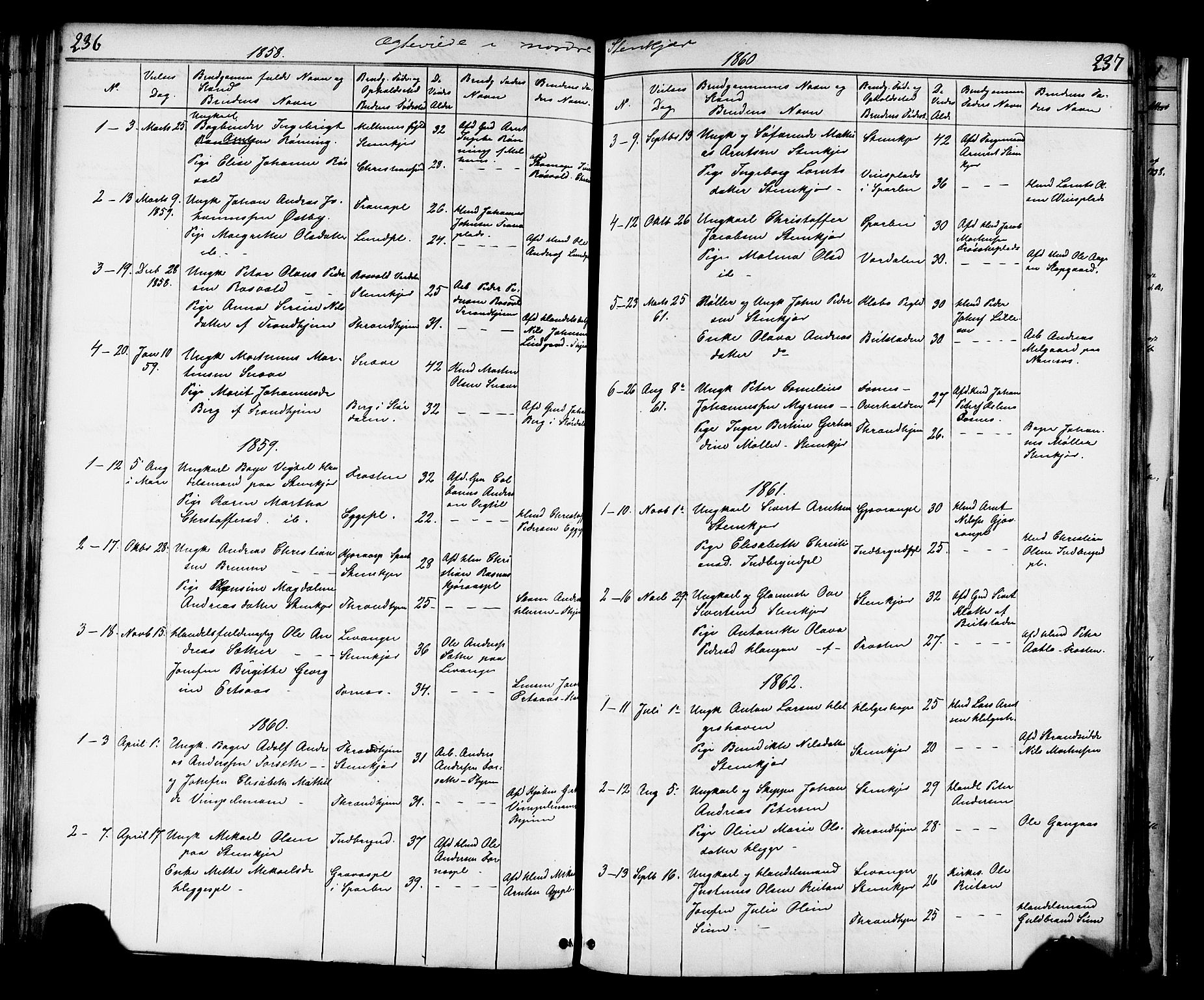 Ministerialprotokoller, klokkerbøker og fødselsregistre - Nord-Trøndelag, SAT/A-1458/739/L0367: Parish register (official) no. 739A01 /2, 1838-1868, p. 236-237