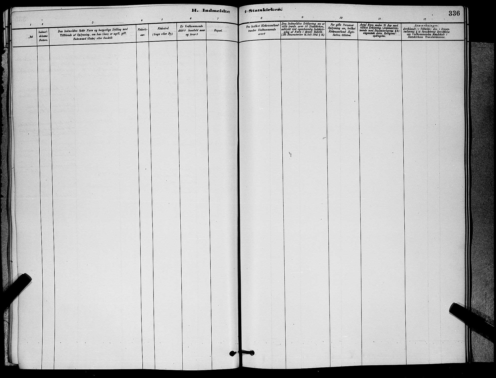 Horten kirkebøker, AV/SAKO-A-348/G/Ga/L0003: Parish register (copy) no. 4, 1878-1887, p. 336