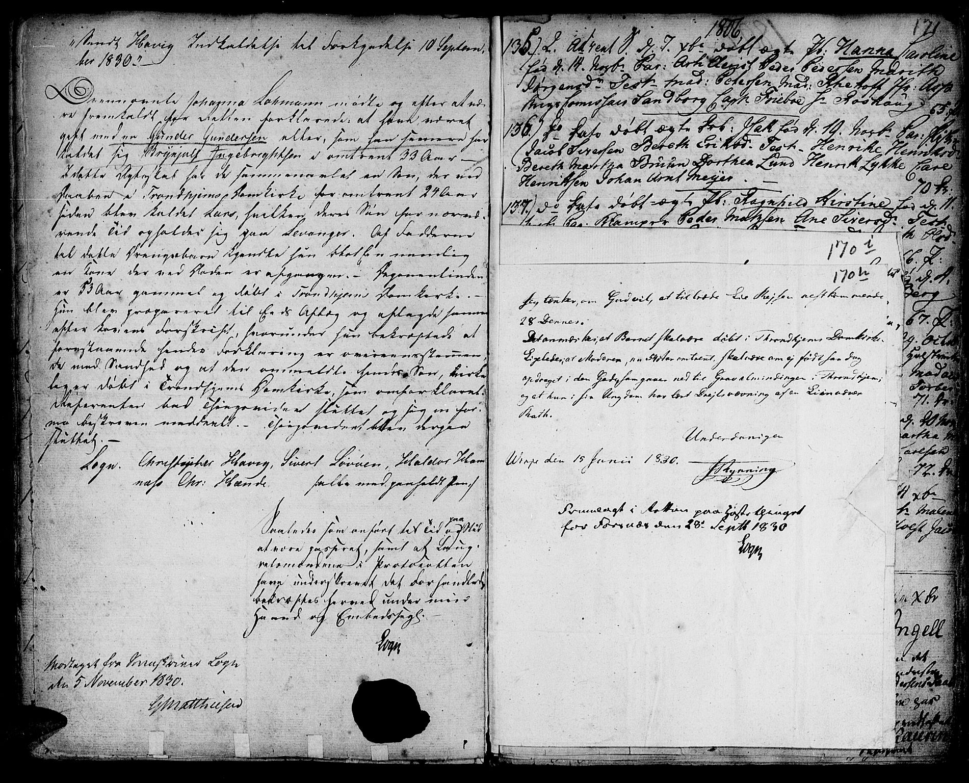 Ministerialprotokoller, klokkerbøker og fødselsregistre - Sør-Trøndelag, AV/SAT-A-1456/601/L0039: Parish register (official) no. 601A07, 1770-1819, p. 170h
