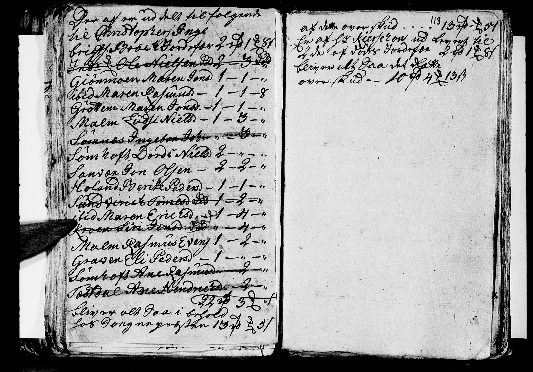 Ministerialprotokoller, klokkerbøker og fødselsregistre - Nordland, AV/SAT-A-1459/812/L0184: Parish register (copy) no. 812C02, 1793-1809, p. 113