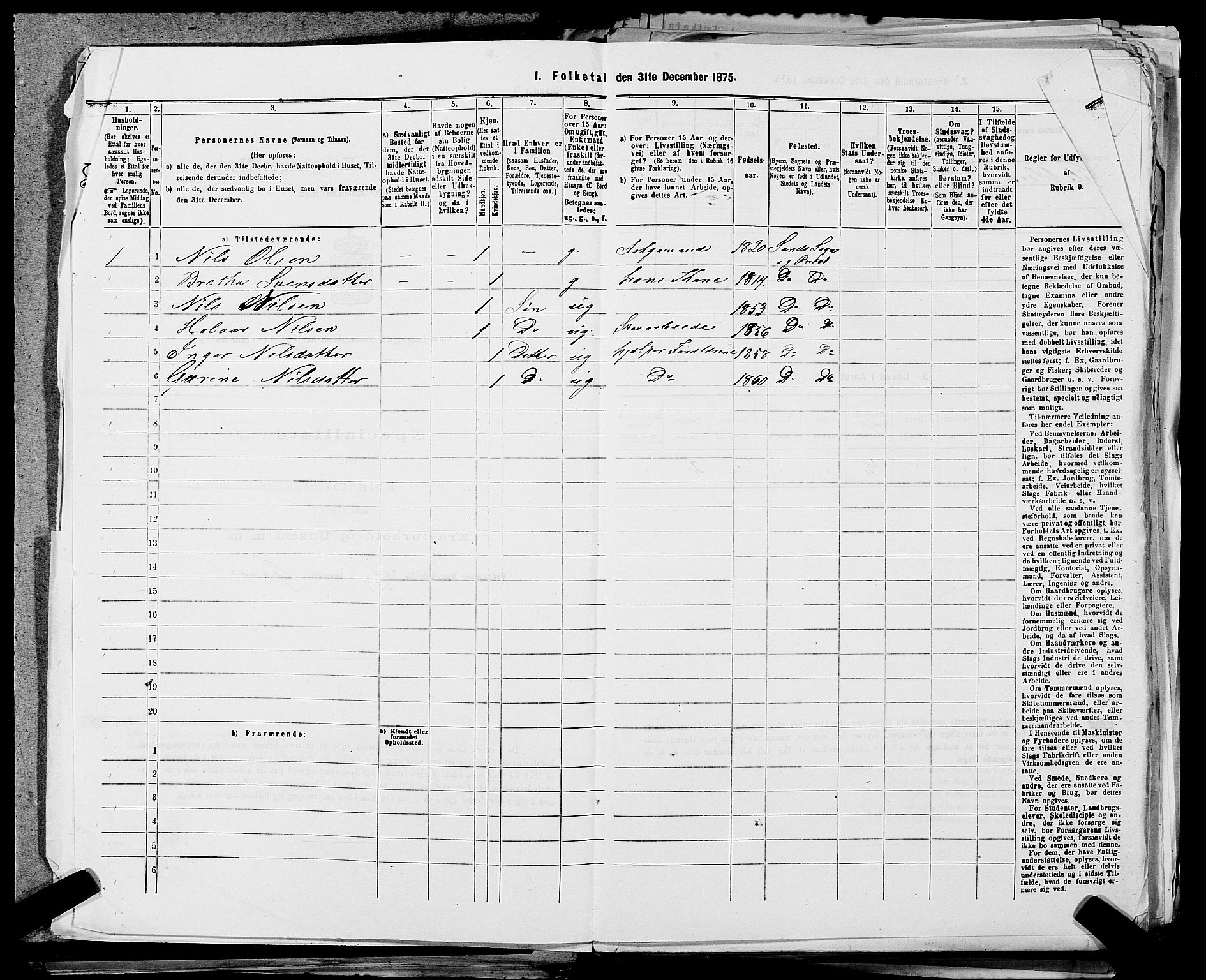 SAST, 1875 census for 1136P Sand, 1875, p. 332