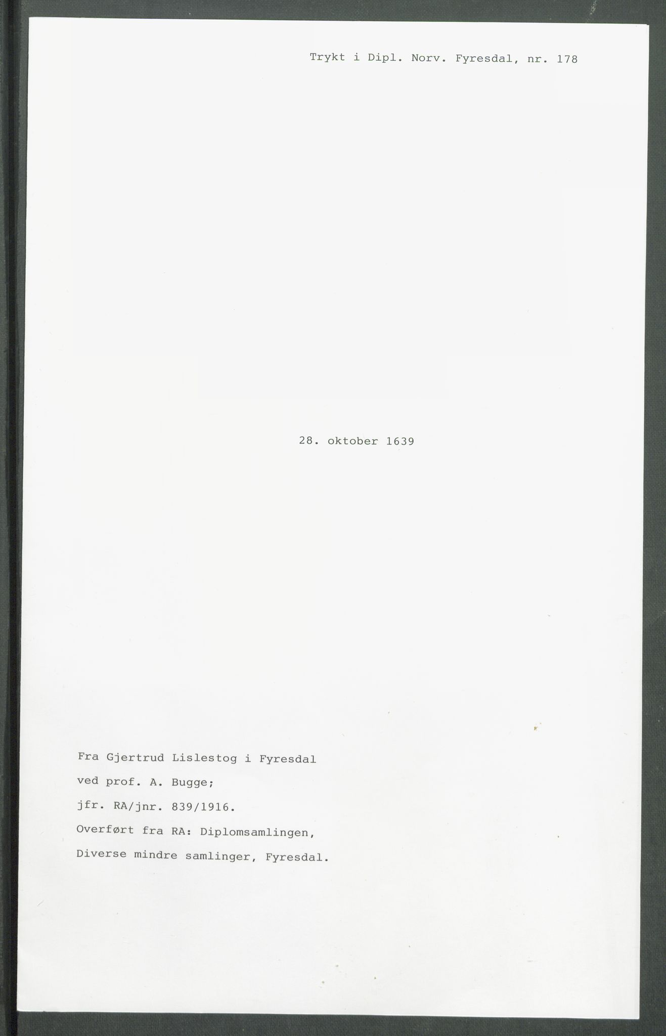 Riksarkivets diplomsamling, RA/EA-5965/F02/L0152: Dokumenter, 1639, p. 94