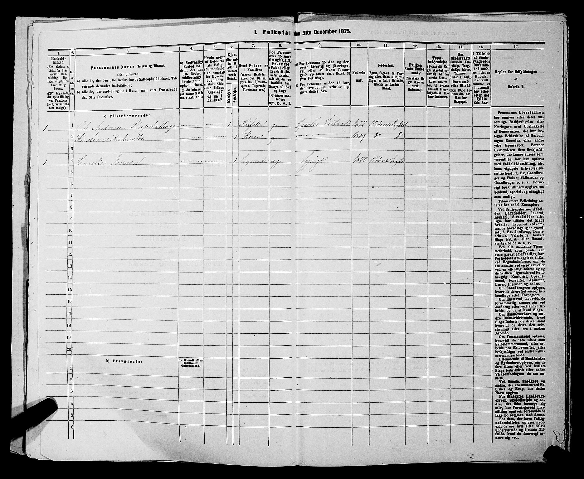 RA, 1875 census for 0120P Rødenes, 1875, p. 193