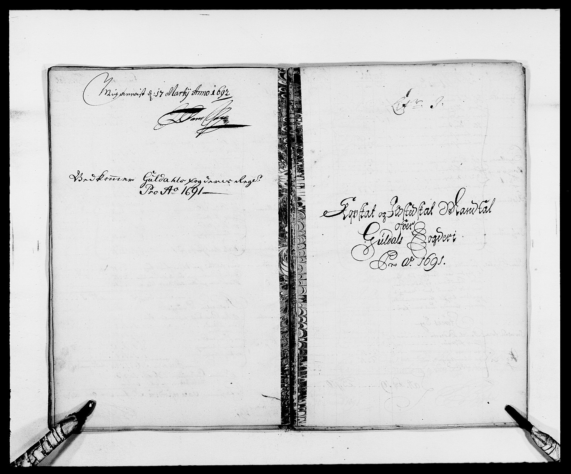 Rentekammeret inntil 1814, Reviderte regnskaper, Fogderegnskap, RA/EA-4092/R59/L3941: Fogderegnskap Gauldal, 1691, p. 111