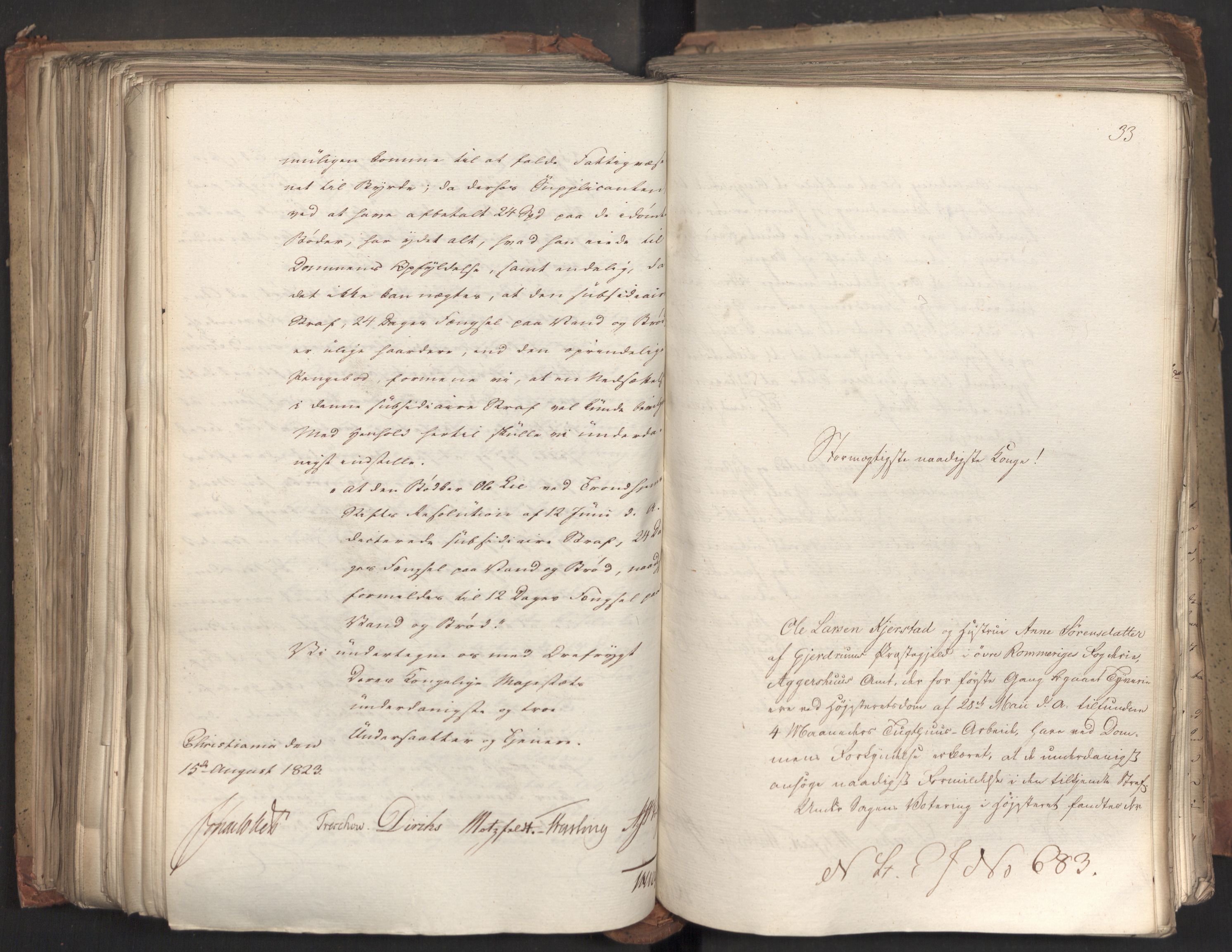 Statsrådsavdelingen i Stockholm, AV/RA-S-1003/D/Da/L0035: Regjeringsinnstillinger nr. 541-840, 1823, p. 372