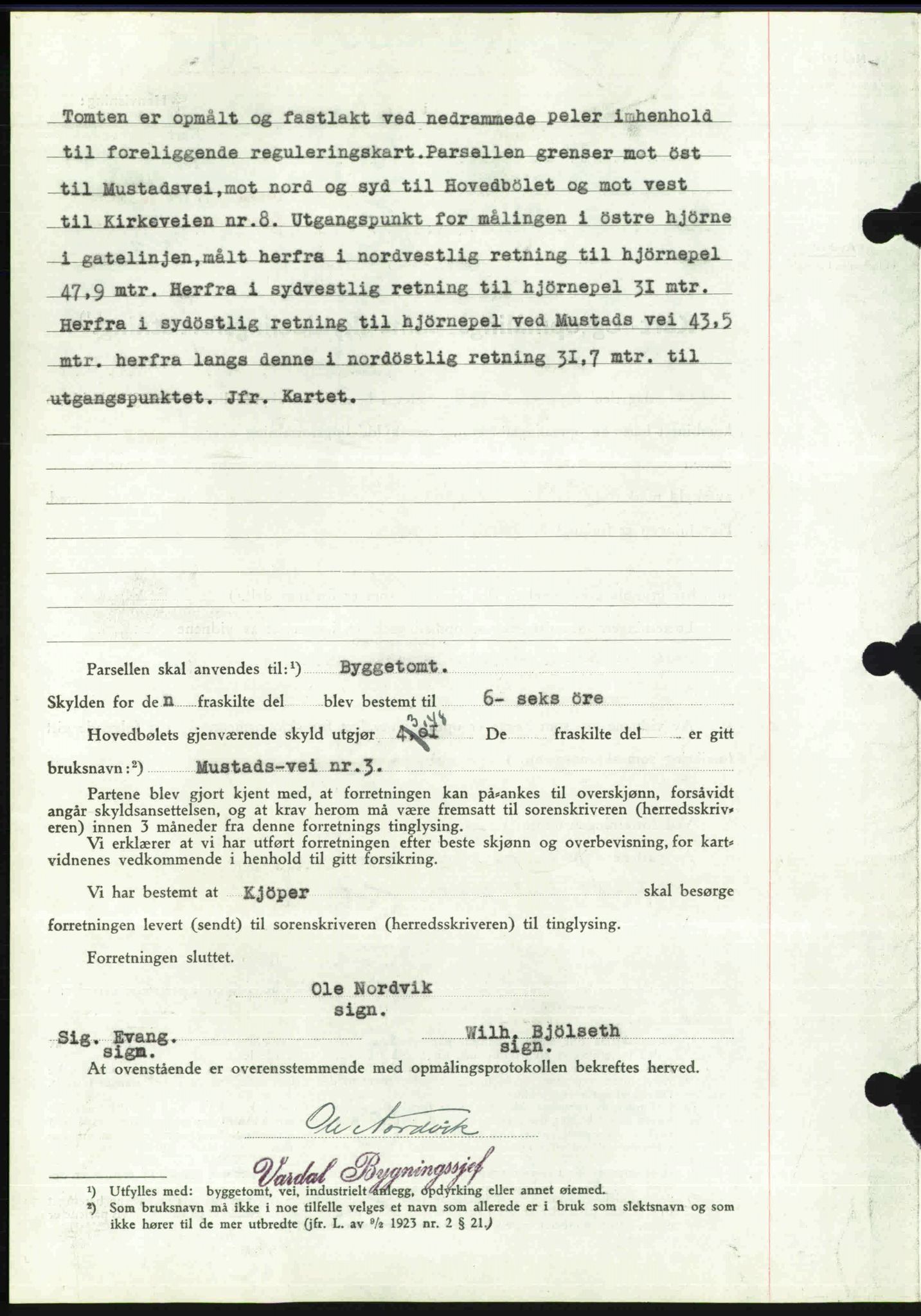 Toten tingrett, SAH/TING-006/H/Hb/Hbc/L0006: Mortgage book no. Hbc-06, 1939-1939, Diary no: : 1160/1939