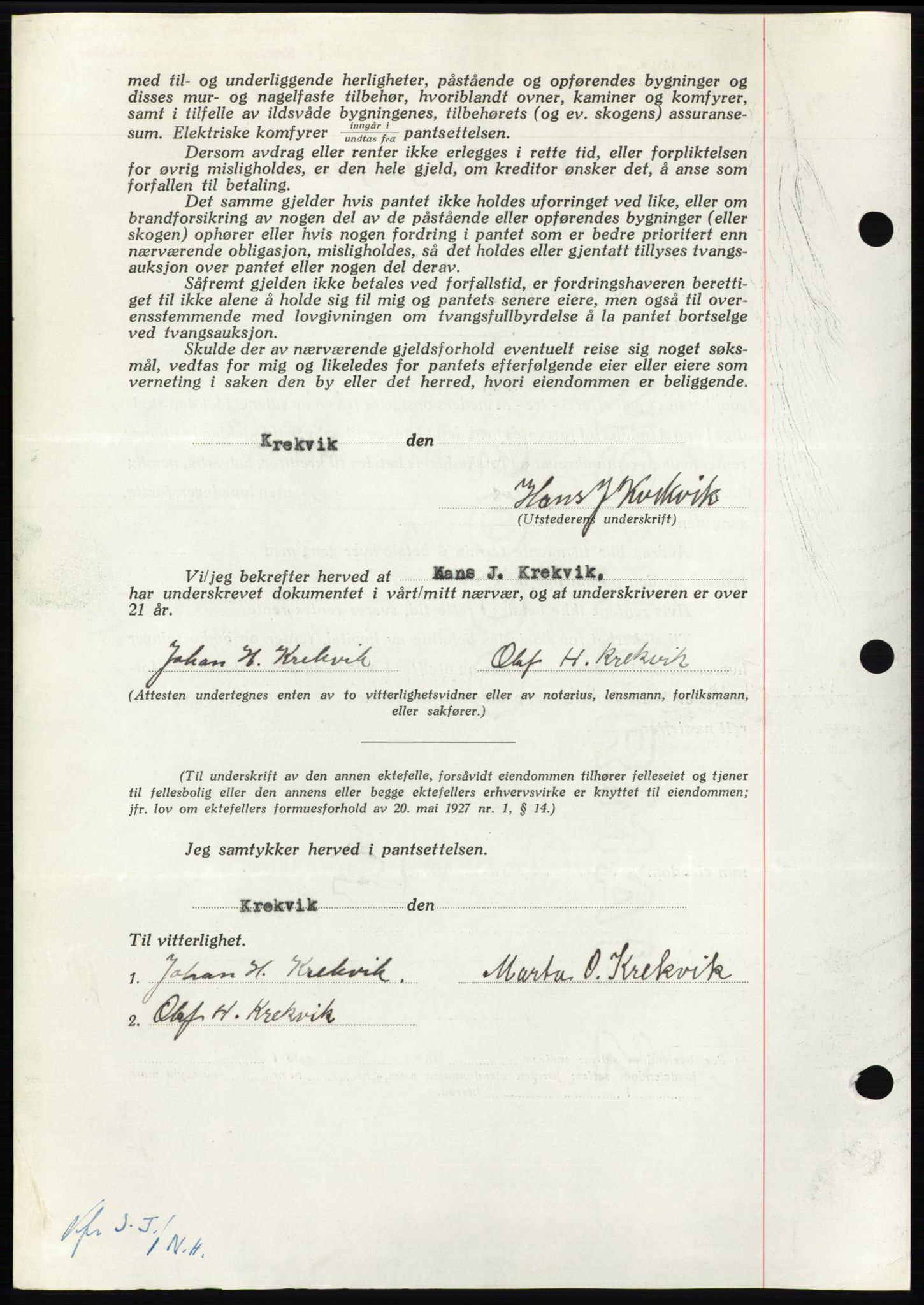 Nordmøre sorenskriveri, AV/SAT-A-4132/1/2/2Ca: Mortgage book no. B98, 1948-1948, Diary no: : 1246/1948