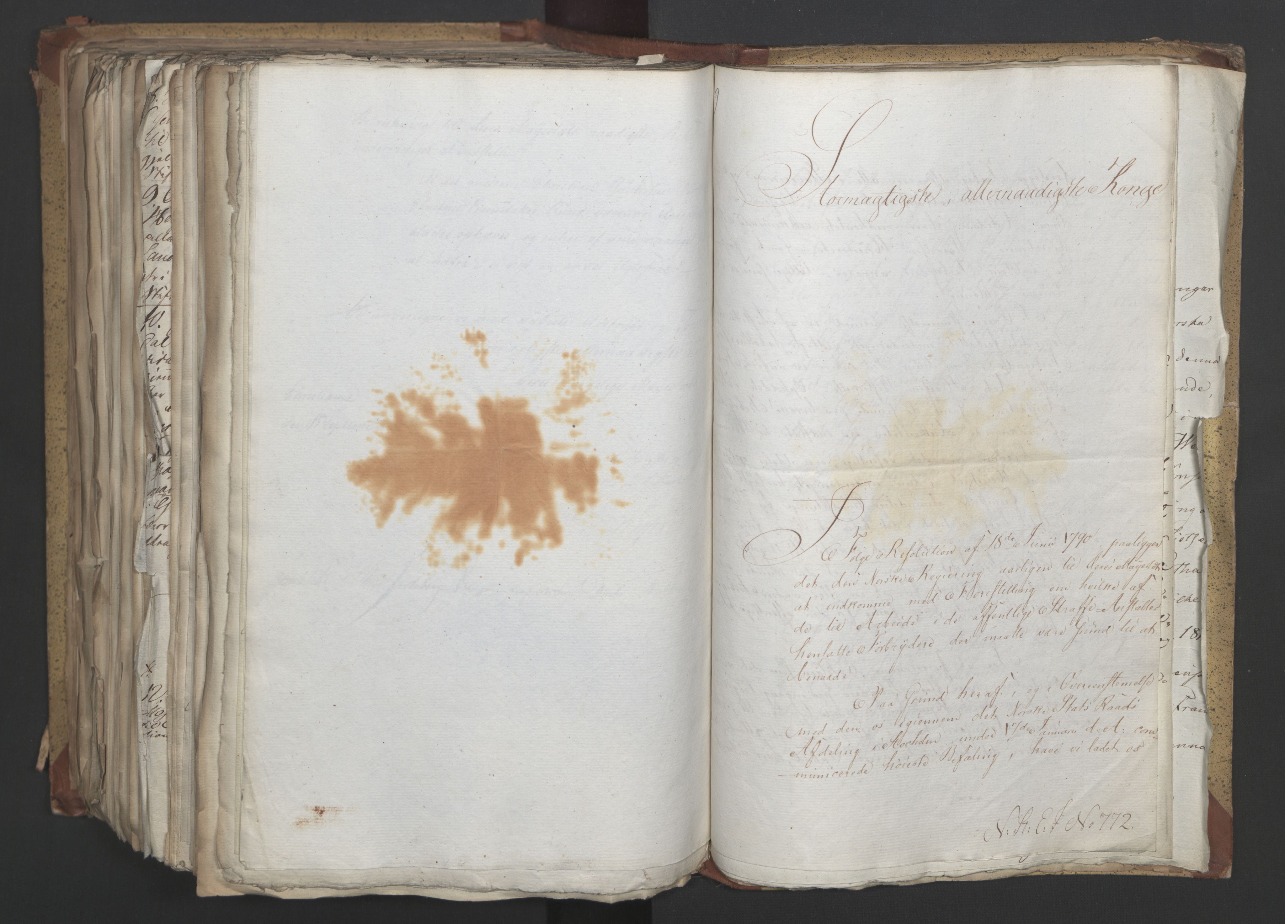 Statsrådsavdelingen i Stockholm, AV/RA-S-1003/D/Da/L0003: Regjeringsinnstillinger nr. 519-787, 1815, p. 541