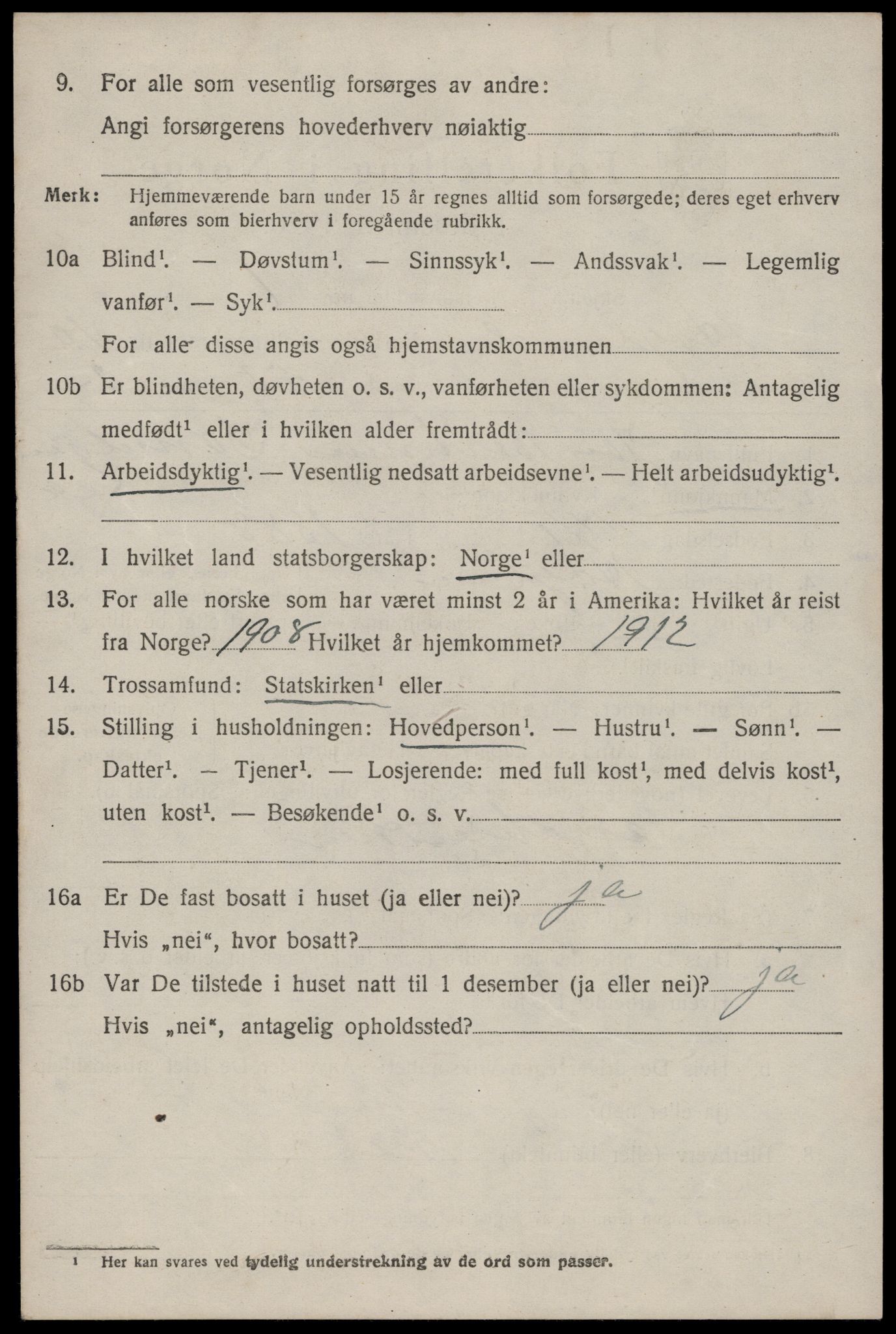 SAST, 1920 census for Høyland, 1920, p. 7193