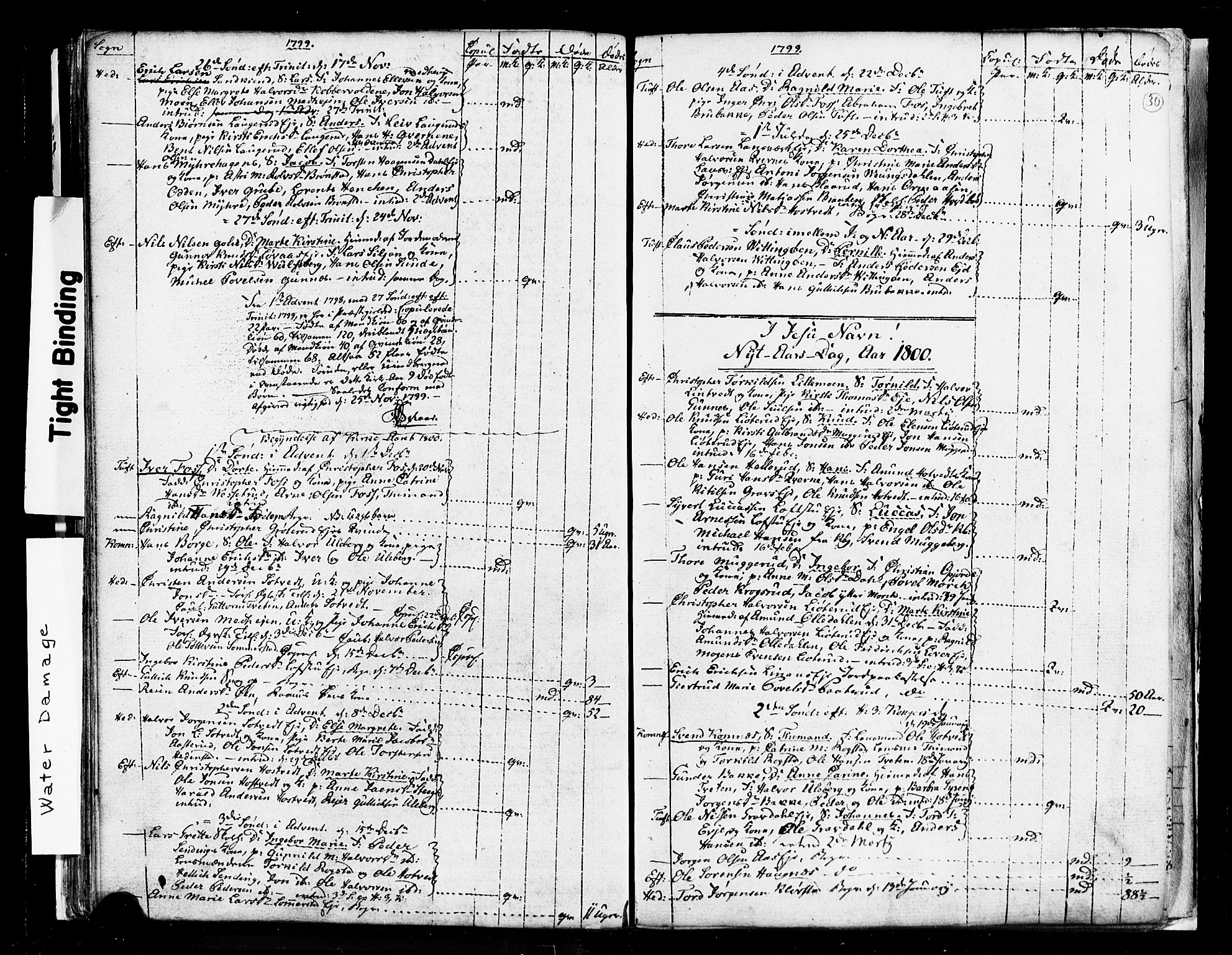 Sandsvær kirkebøker, SAKO/A-244/G/Ga/L0002: Parish register (copy) no. I 2, 1796-1817, p. 30