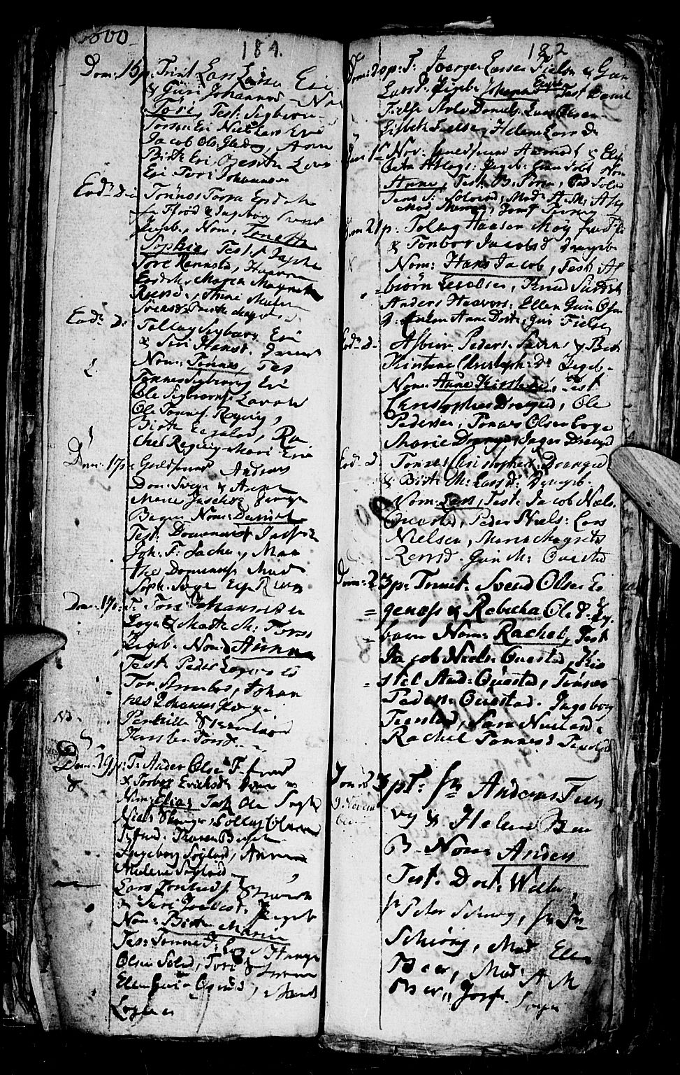 Flekkefjord sokneprestkontor, AV/SAK-1111-0012/F/Fa/Fac/L0001: Parish register (official) no. A 1, 1773-1806, p. 181-182