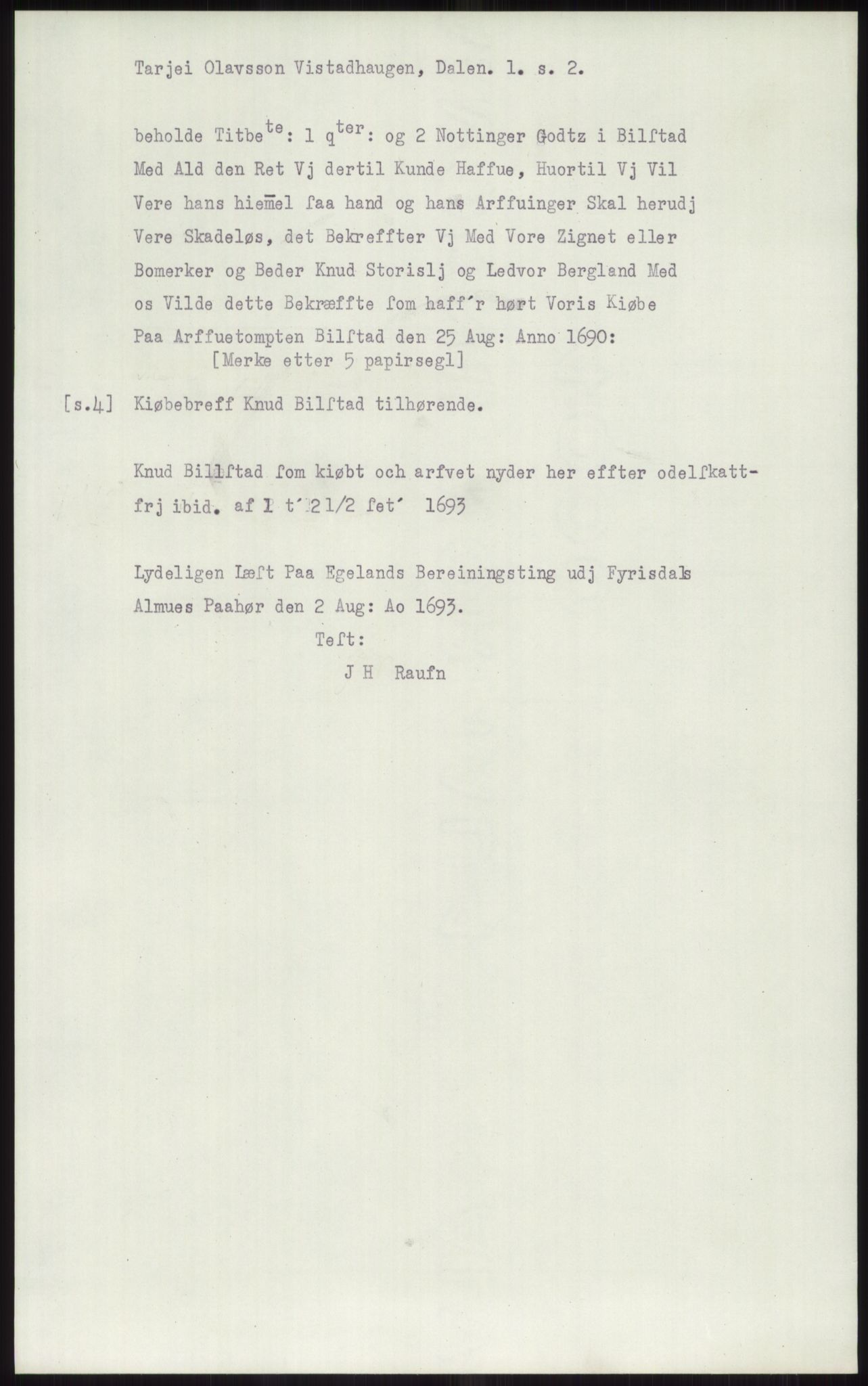 Samlinger til kildeutgivelse, Diplomavskriftsamlingen, AV/RA-EA-4053/H/Ha, p. 3933