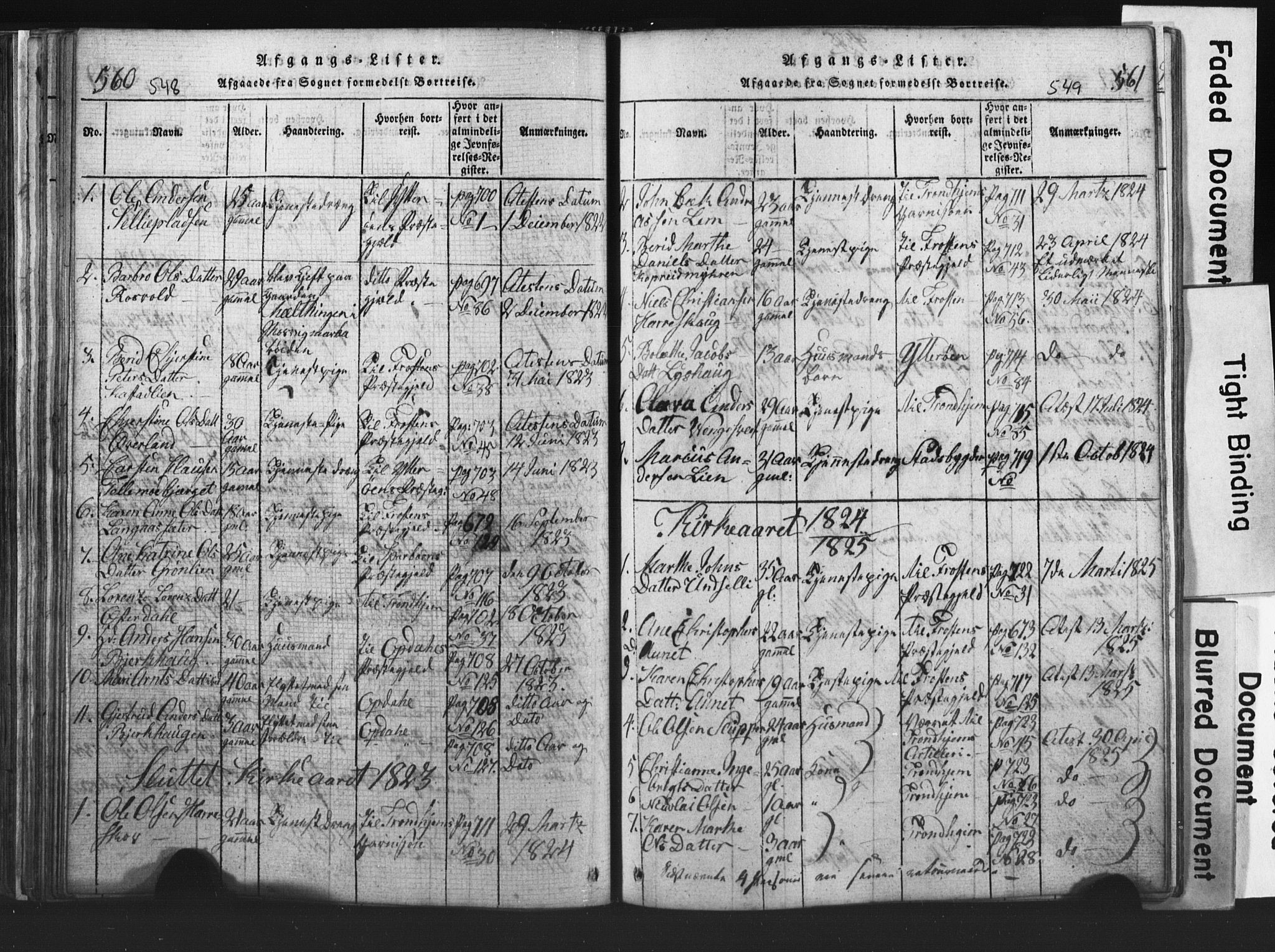 Ministerialprotokoller, klokkerbøker og fødselsregistre - Nord-Trøndelag, AV/SAT-A-1458/701/L0017: Parish register (copy) no. 701C01, 1817-1825, p. 548-549