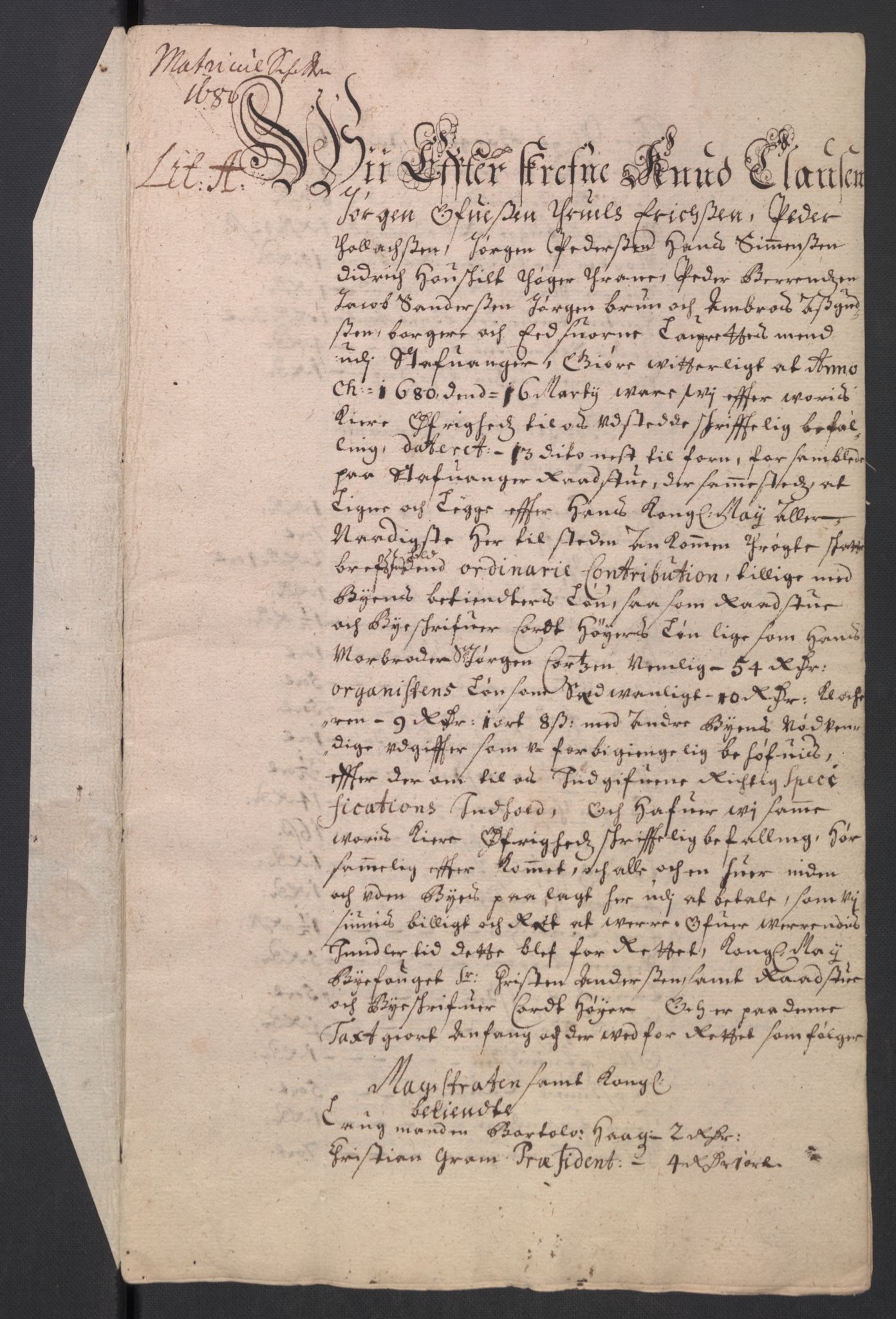 Rentekammeret inntil 1814, Reviderte regnskaper, Byregnskaper, RA/EA-4066/R/Ro/L0301: [O3] Kontribusjonsregnskap, 1679-1684, p. 43