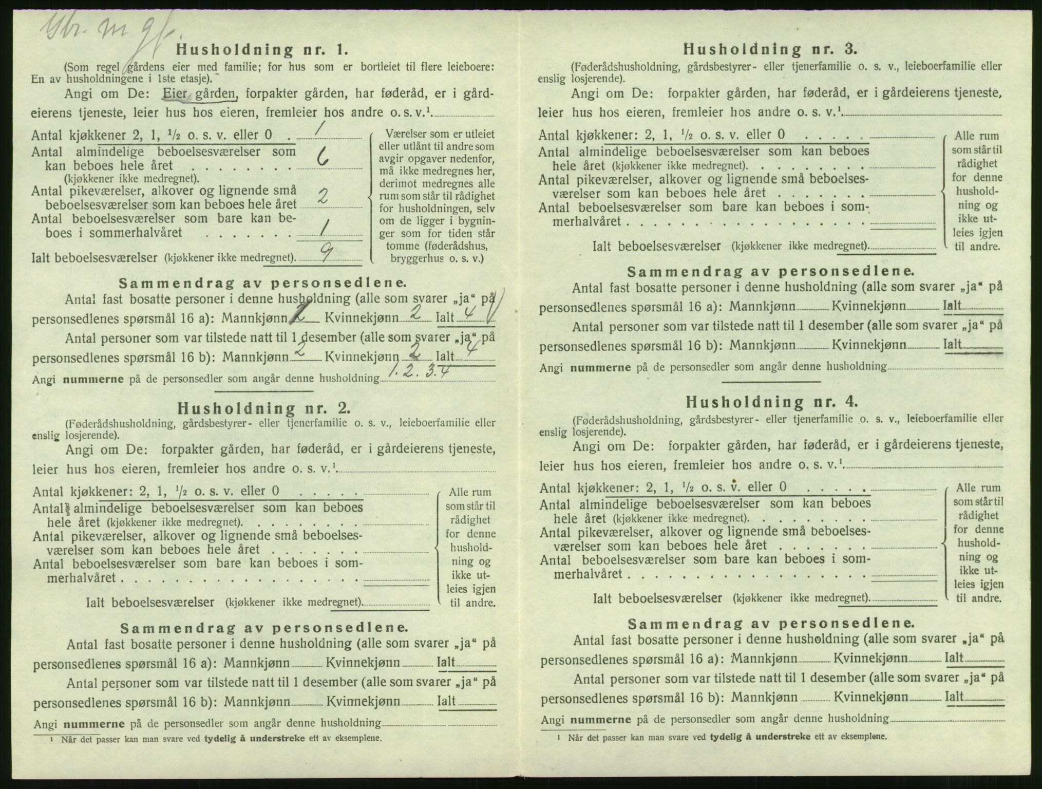 SAT, 1920 census for Gjemnes, 1920, p. 317