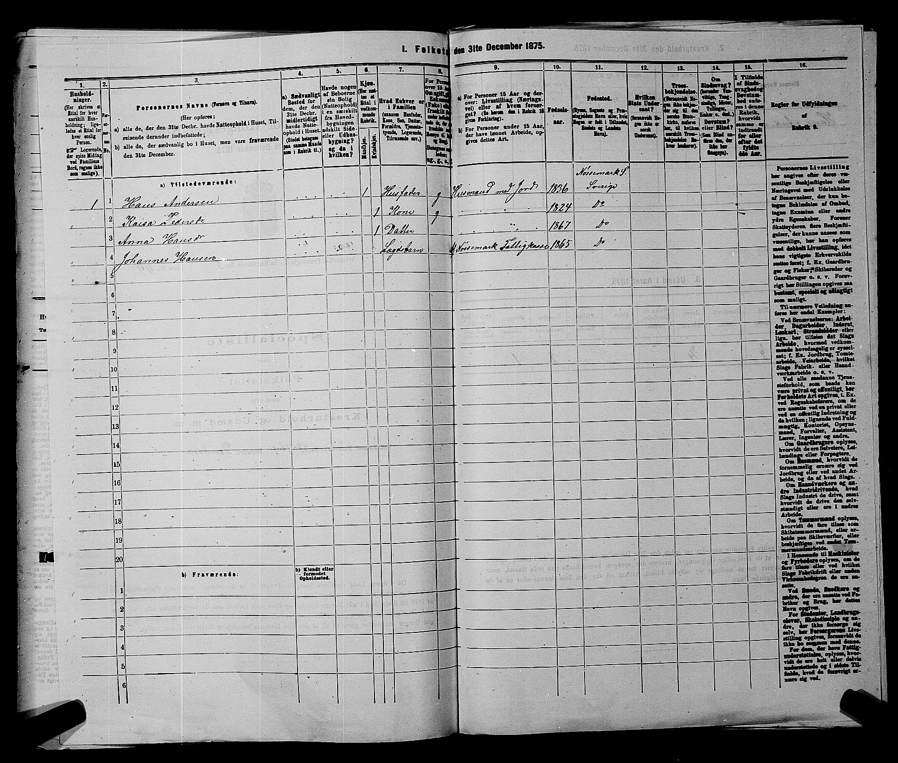 RA, 1875 census for 0118P Aremark, 1875, p. 485