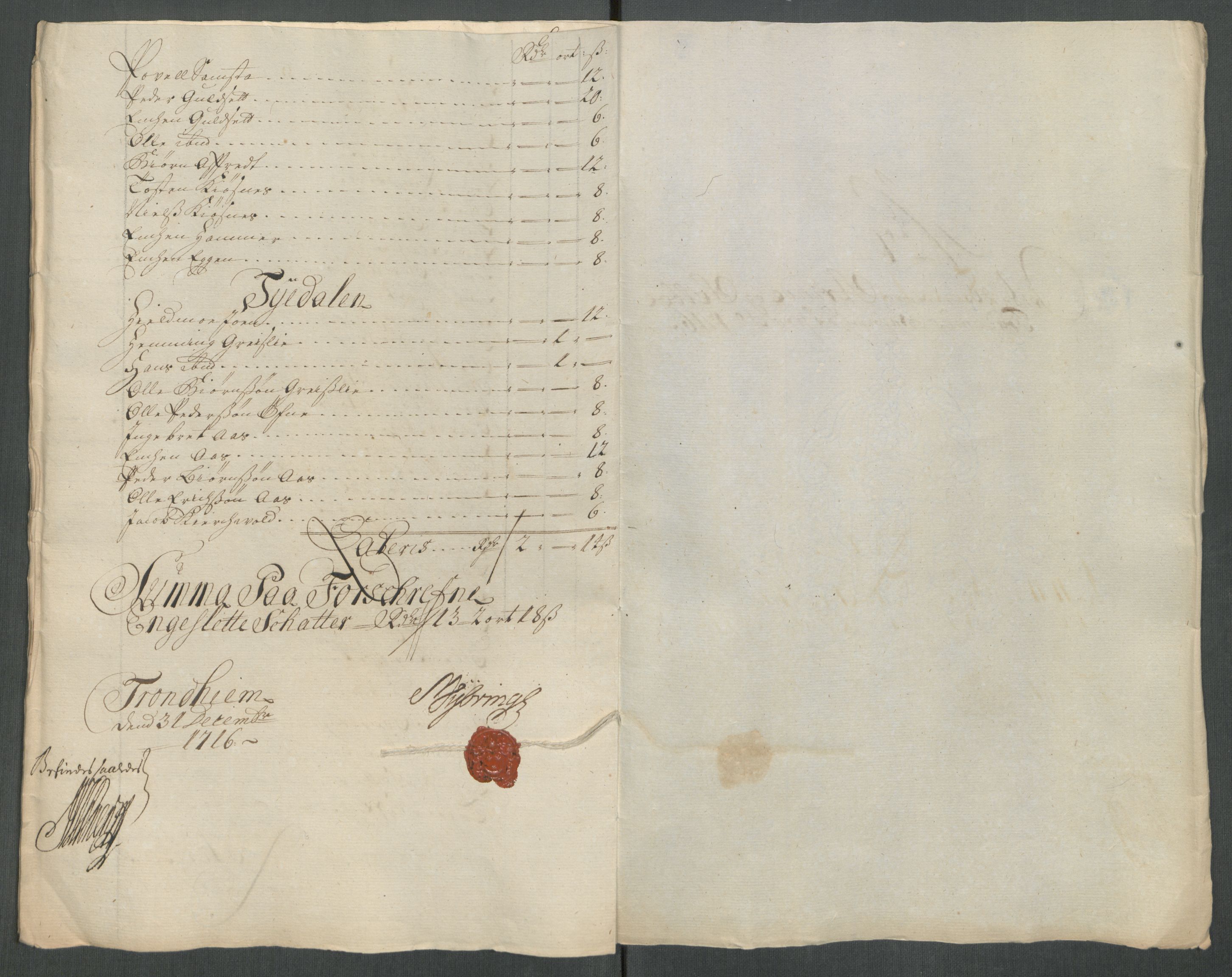 Rentekammeret inntil 1814, Reviderte regnskaper, Fogderegnskap, AV/RA-EA-4092/R61/L4115: Fogderegnskap Strinda og Selbu, 1715-1716, p. 344