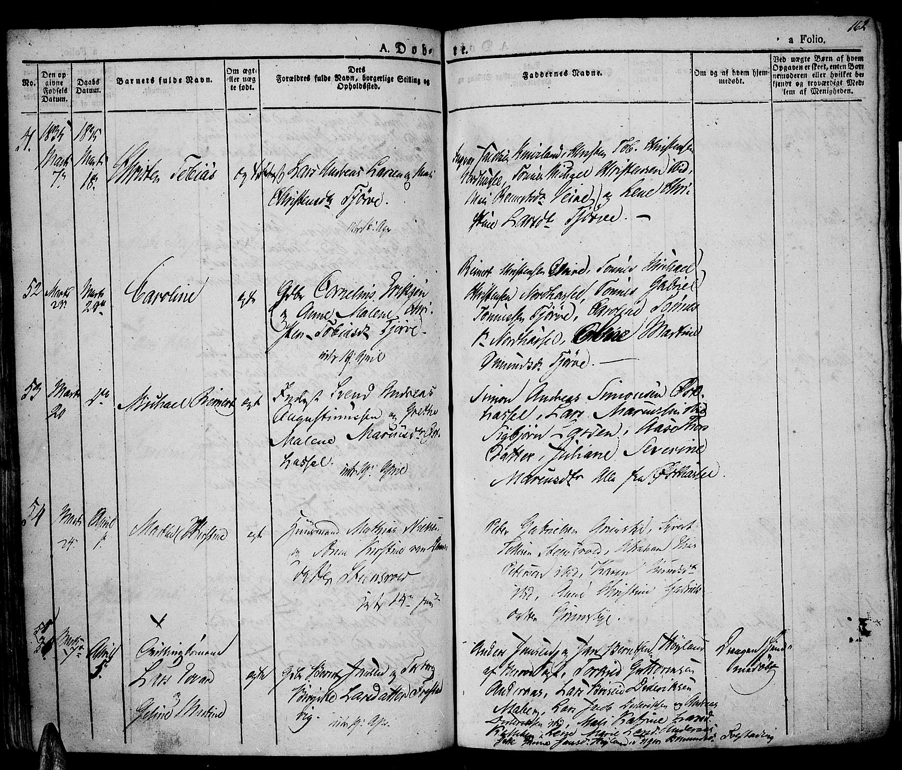 Lista sokneprestkontor, AV/SAK-1111-0027/F/Fa/L0008: Parish register (official) no. A 8, 1823-1835, p. 162