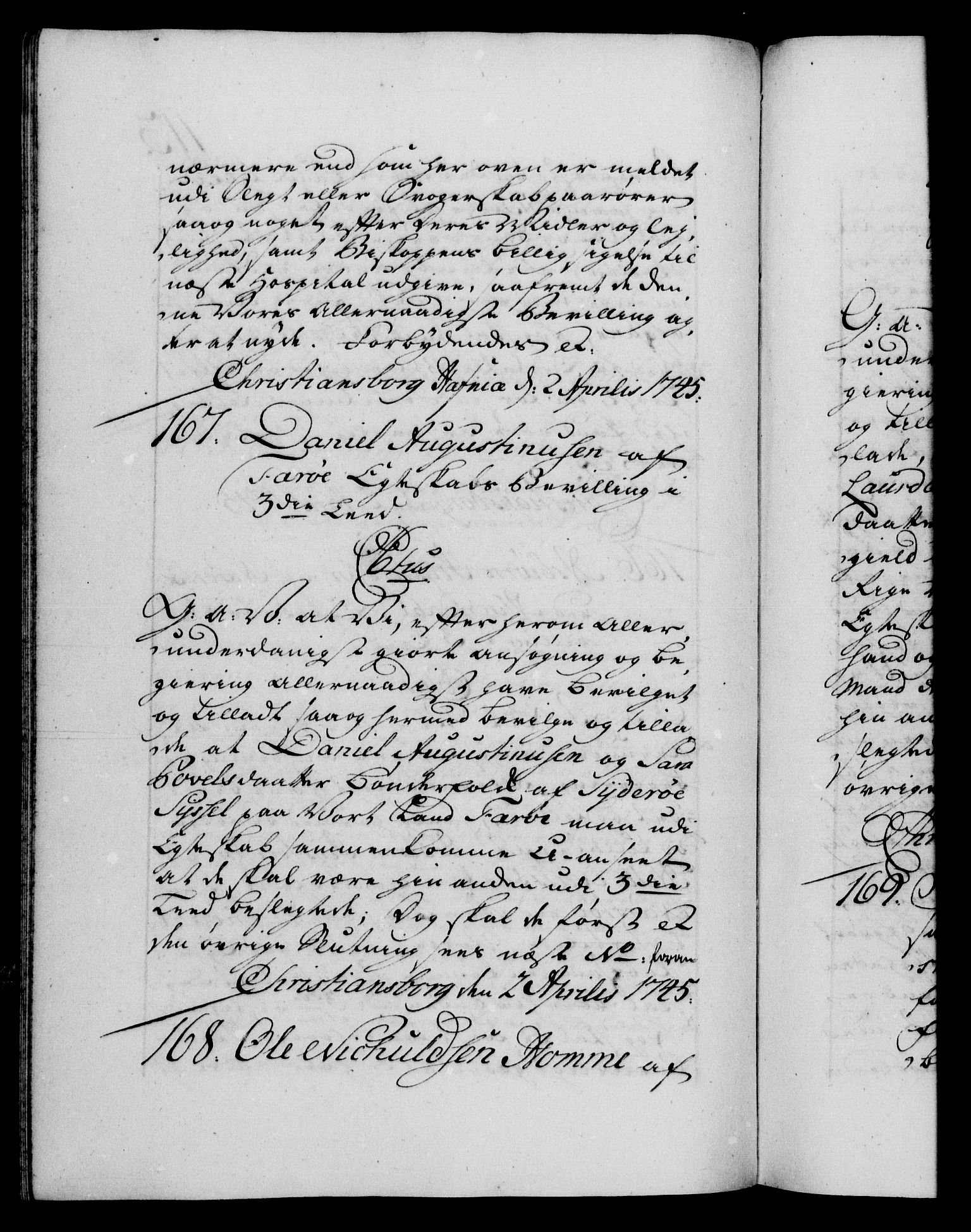 Danske Kanselli 1572-1799, AV/RA-EA-3023/F/Fc/Fca/Fcaa/L0034: Norske registre, 1745-1746, p. 113b