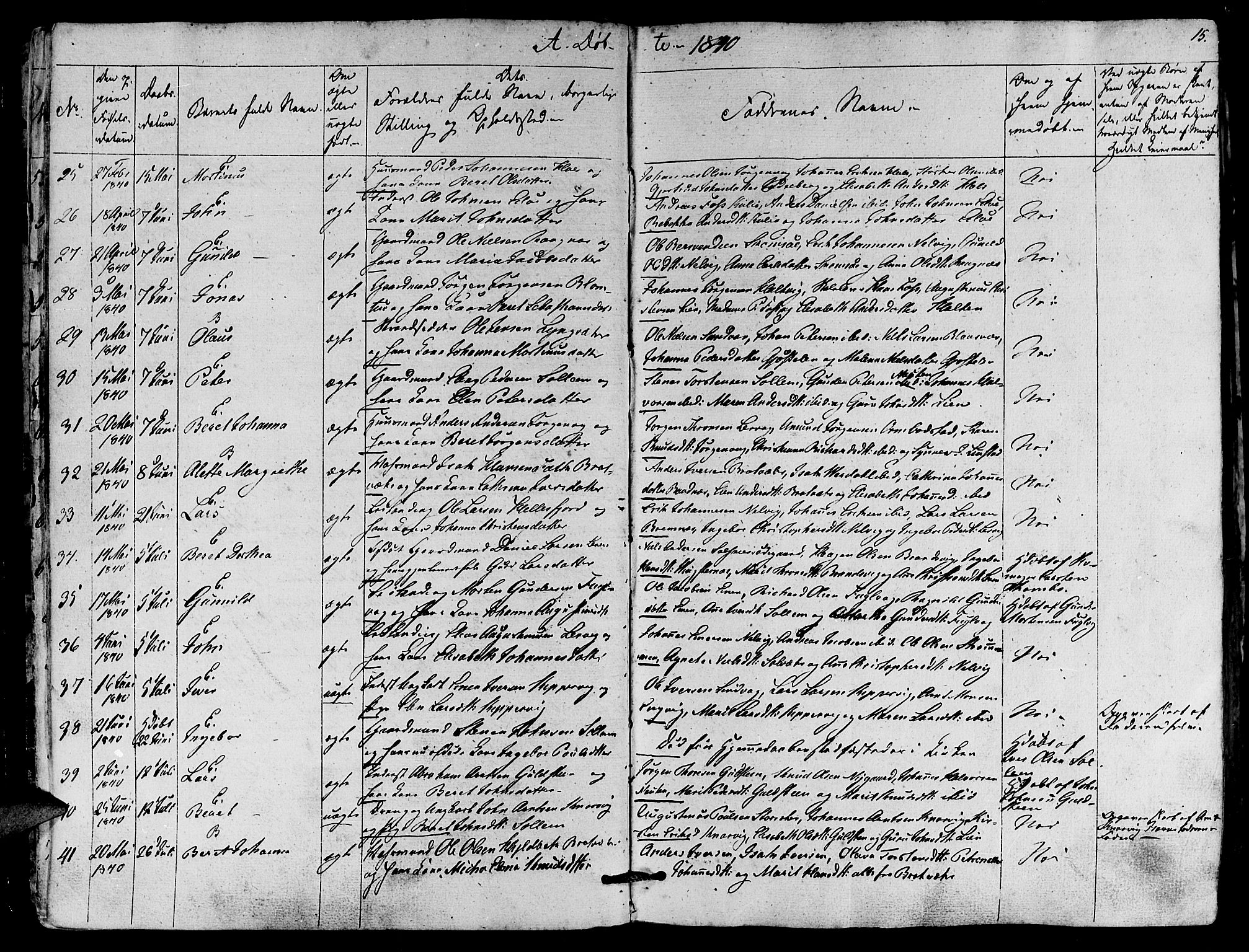 Ministerialprotokoller, klokkerbøker og fødselsregistre - Møre og Romsdal, AV/SAT-A-1454/581/L0936: Parish register (official) no. 581A04, 1836-1852, p. 15