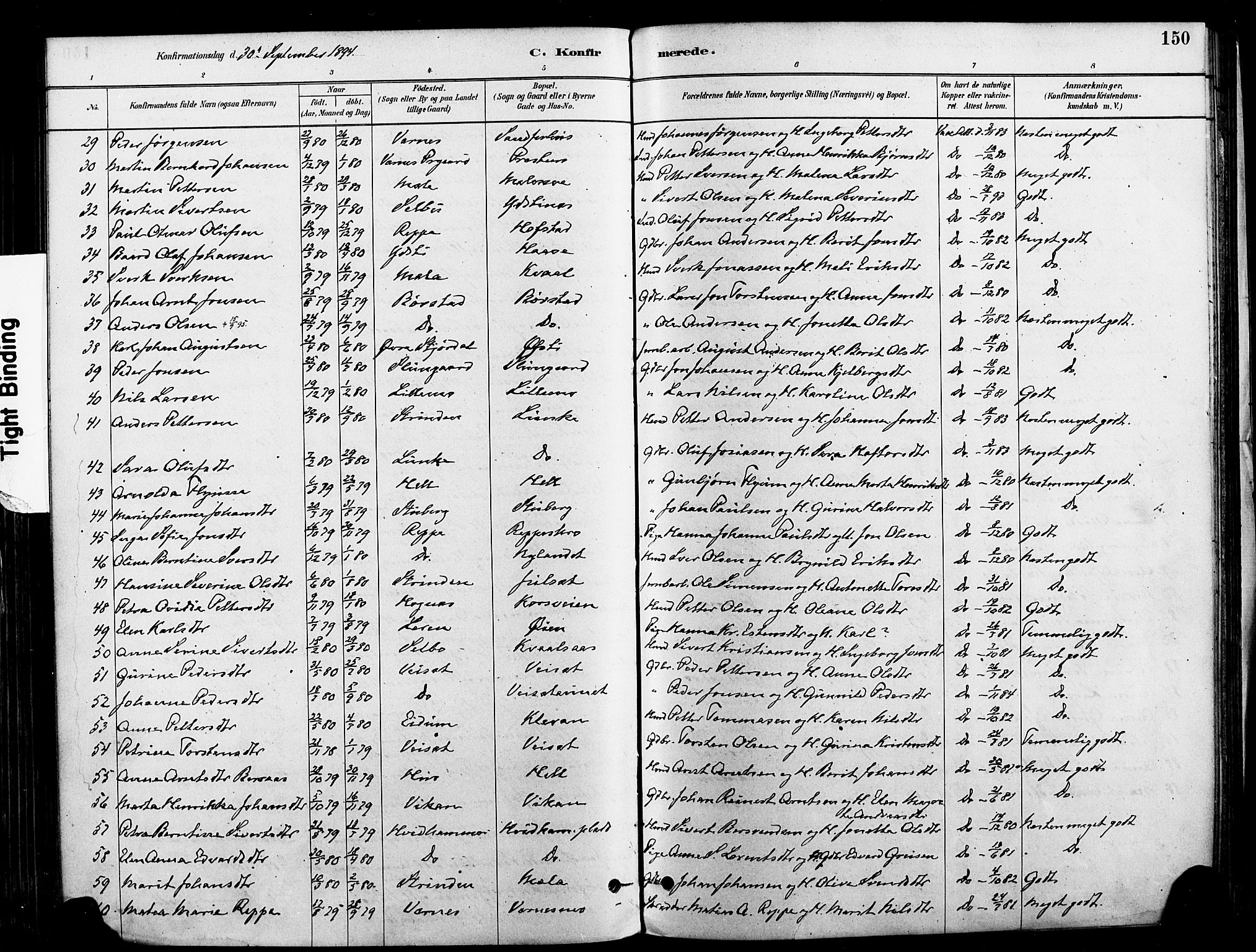 Ministerialprotokoller, klokkerbøker og fødselsregistre - Nord-Trøndelag, SAT/A-1458/709/L0077: Parish register (official) no. 709A17, 1880-1895, p. 150