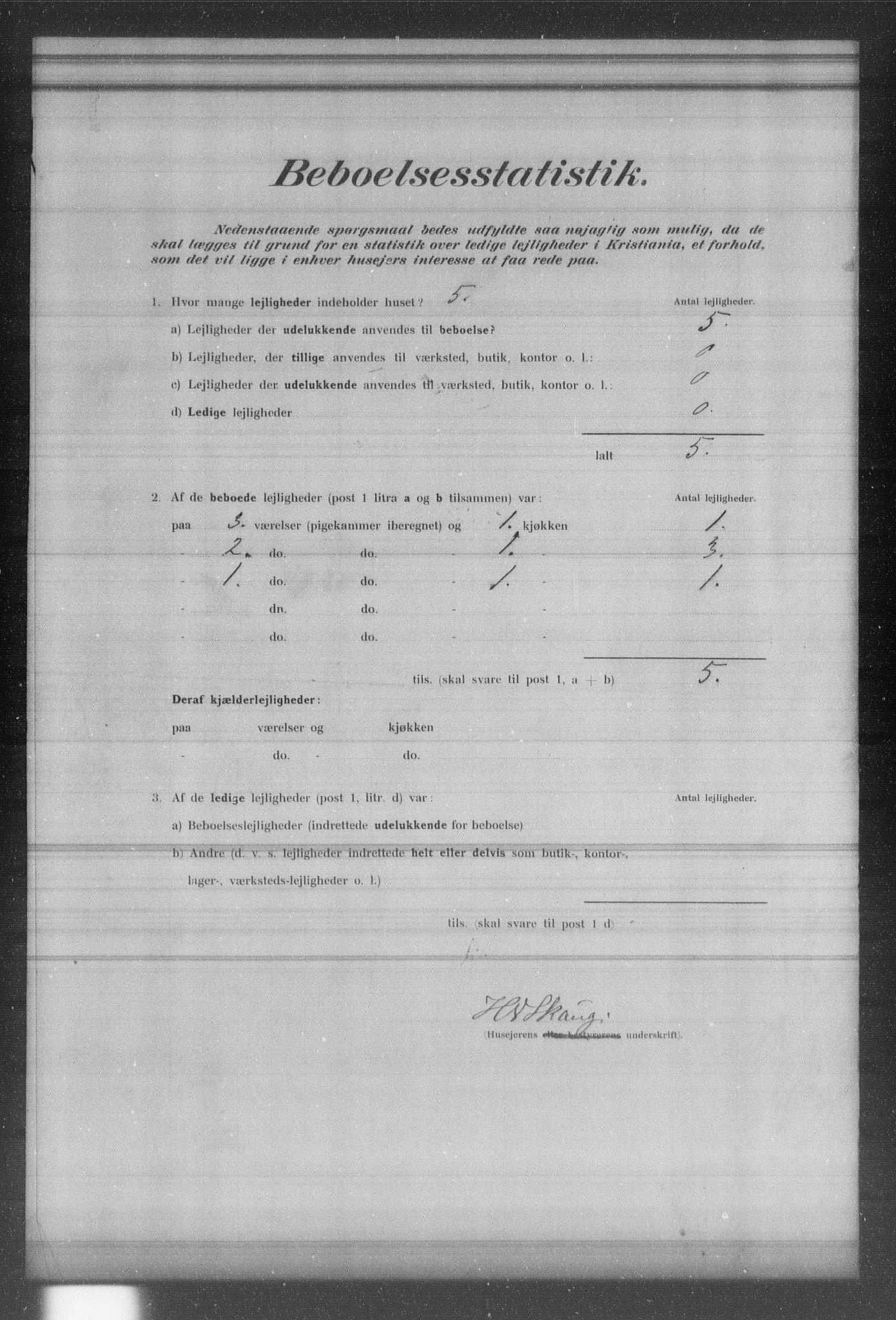 OBA, Municipal Census 1902 for Kristiania, 1902, p. 19003