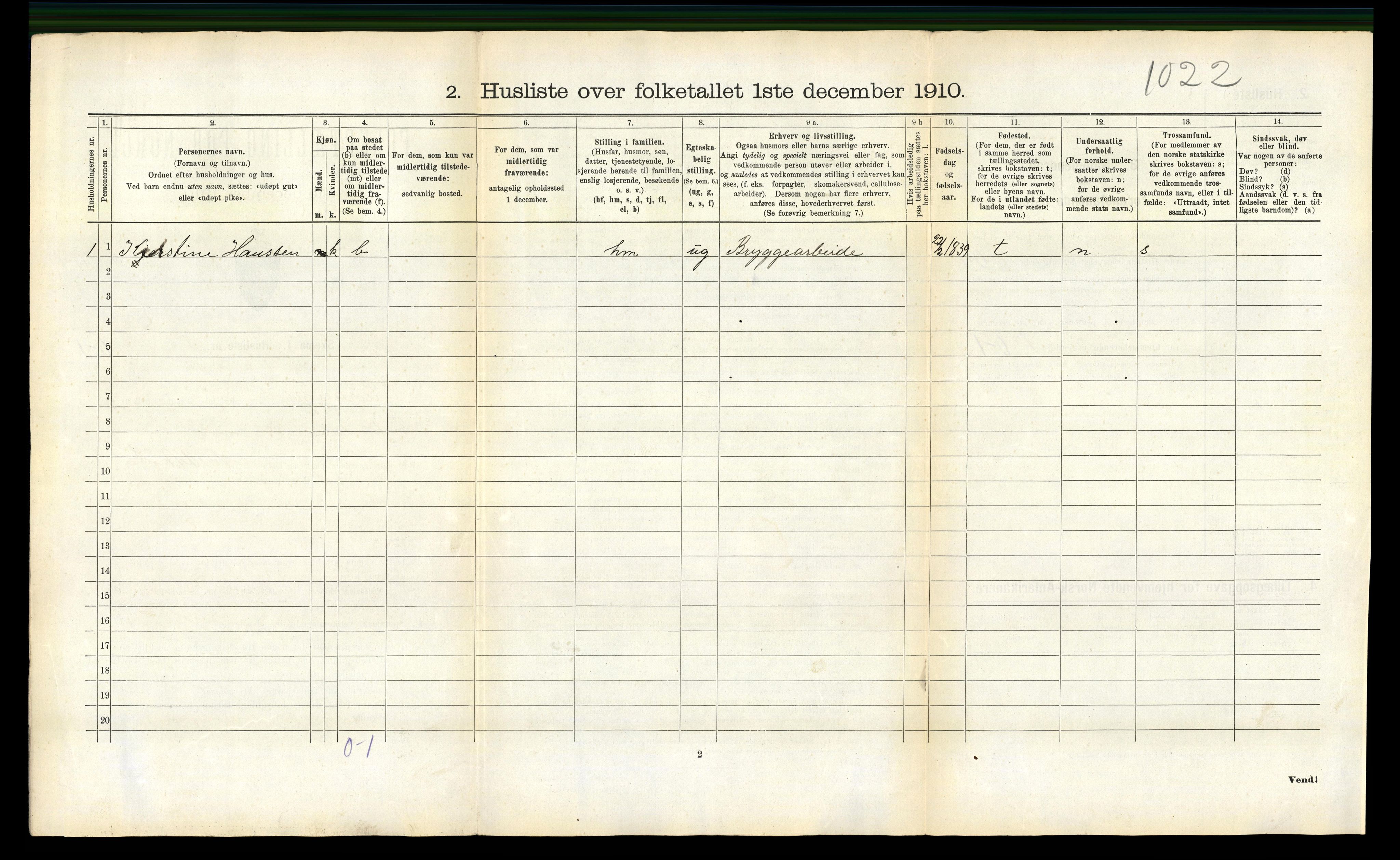 RA, 1910 census for Leiranger, 1910, p. 194