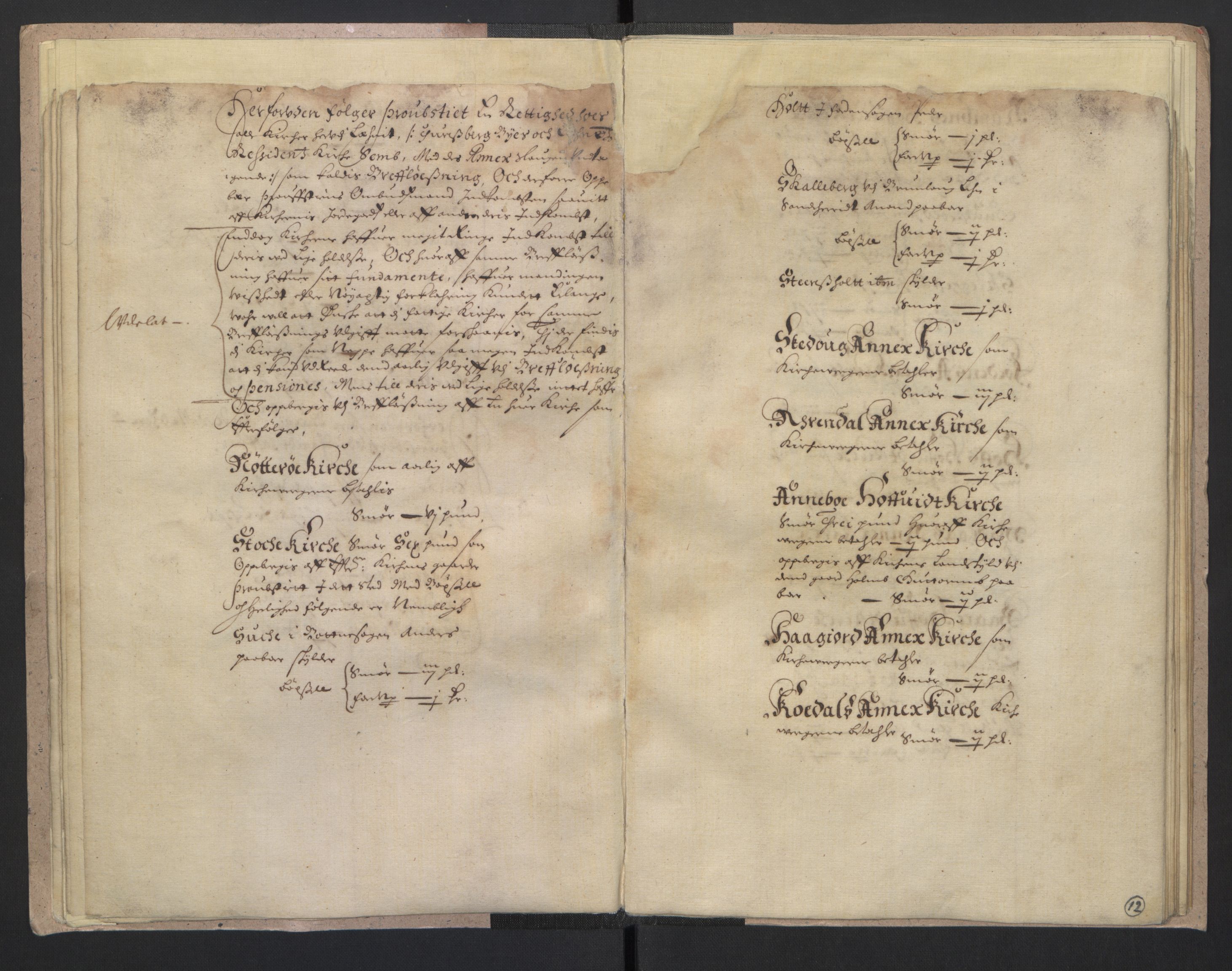 Rentekammeret inntil 1814, Realistisk ordnet avdeling, RA/EA-4070/L/L0014/0003: Tønsberg lagdømme. Tønsberg len: / Tønsberg prostis jordebok, 1661, p. 11b-12a