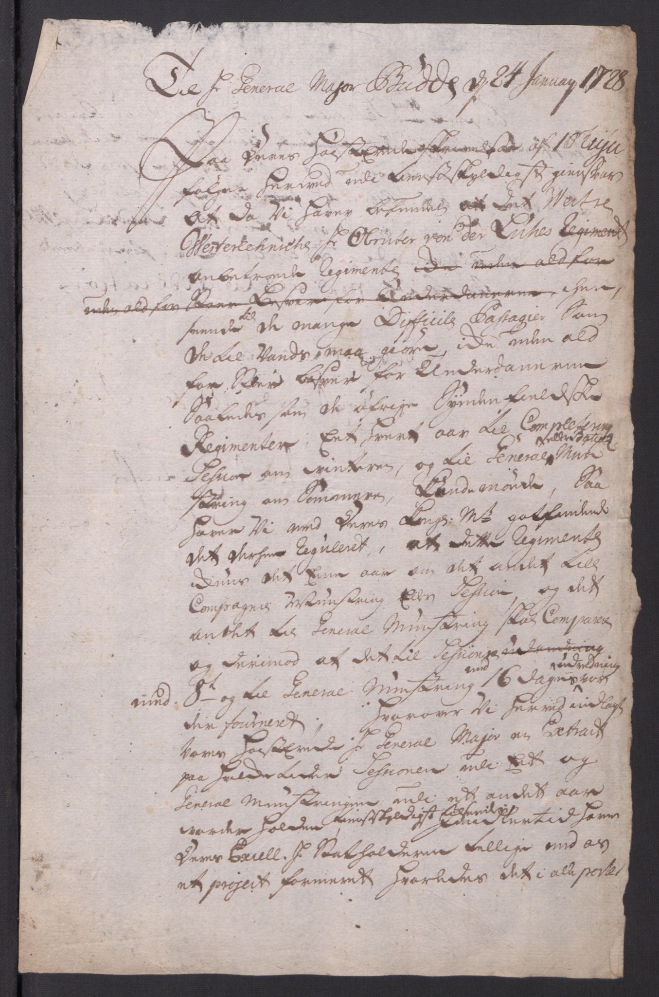 Kommanderende general (KG I) med Det norske krigsdirektorium, AV/RA-EA-5419/B/L0010: Kommanderende generals konsepter og kopibok, 1728-1730, p. 47