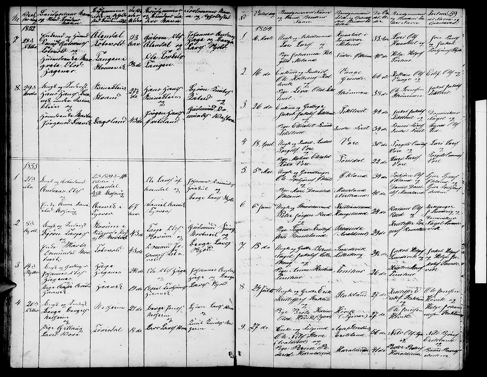 Skjold sokneprestkontor, AV/SAST-A-101847/H/Ha/Hab/L0003: Parish register (copy) no. B 3, 1850-1867, p. 59