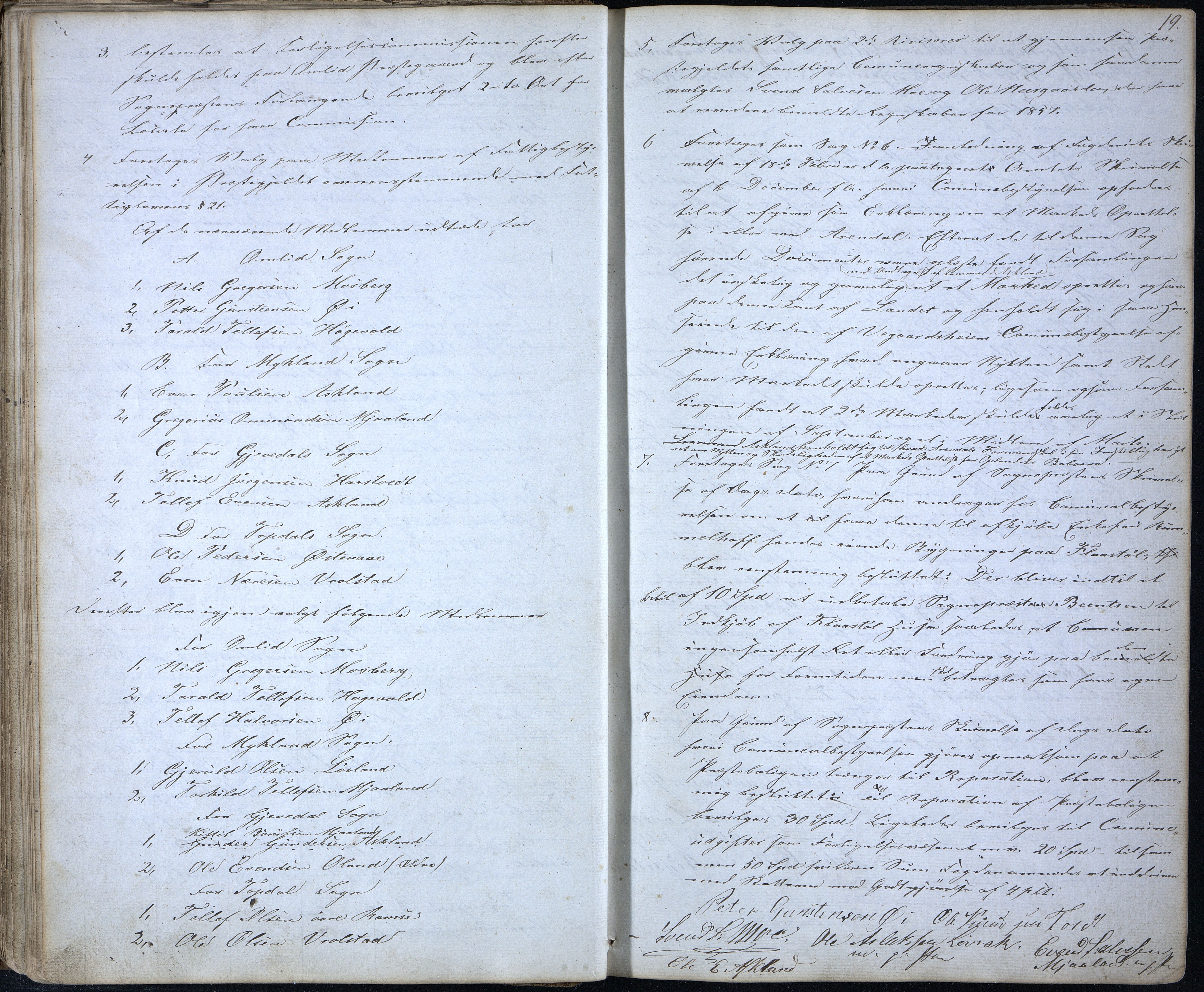 Åmli kommune før 1985, AAKS/KA0929-PK/01/01a/L0002: Møtebok, 1855-1868, p. 19
