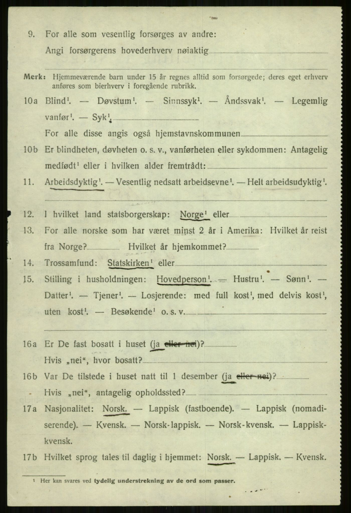 SATØ, 1920 census for Skjervøy, 1920, p. 2430