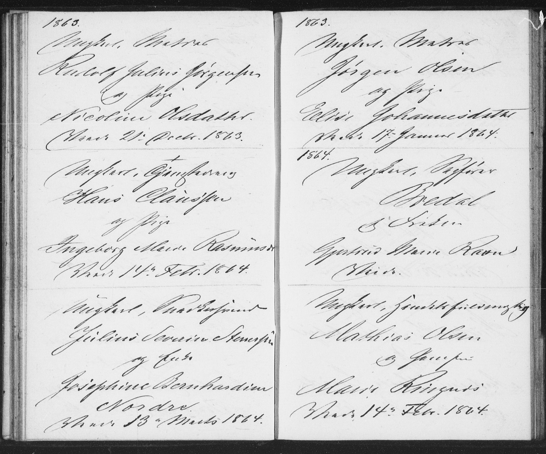 Bragernes kirkebøker, AV/SAKO-A-6/H/Ha/L0004: Banns register no. 4, 1860-1866