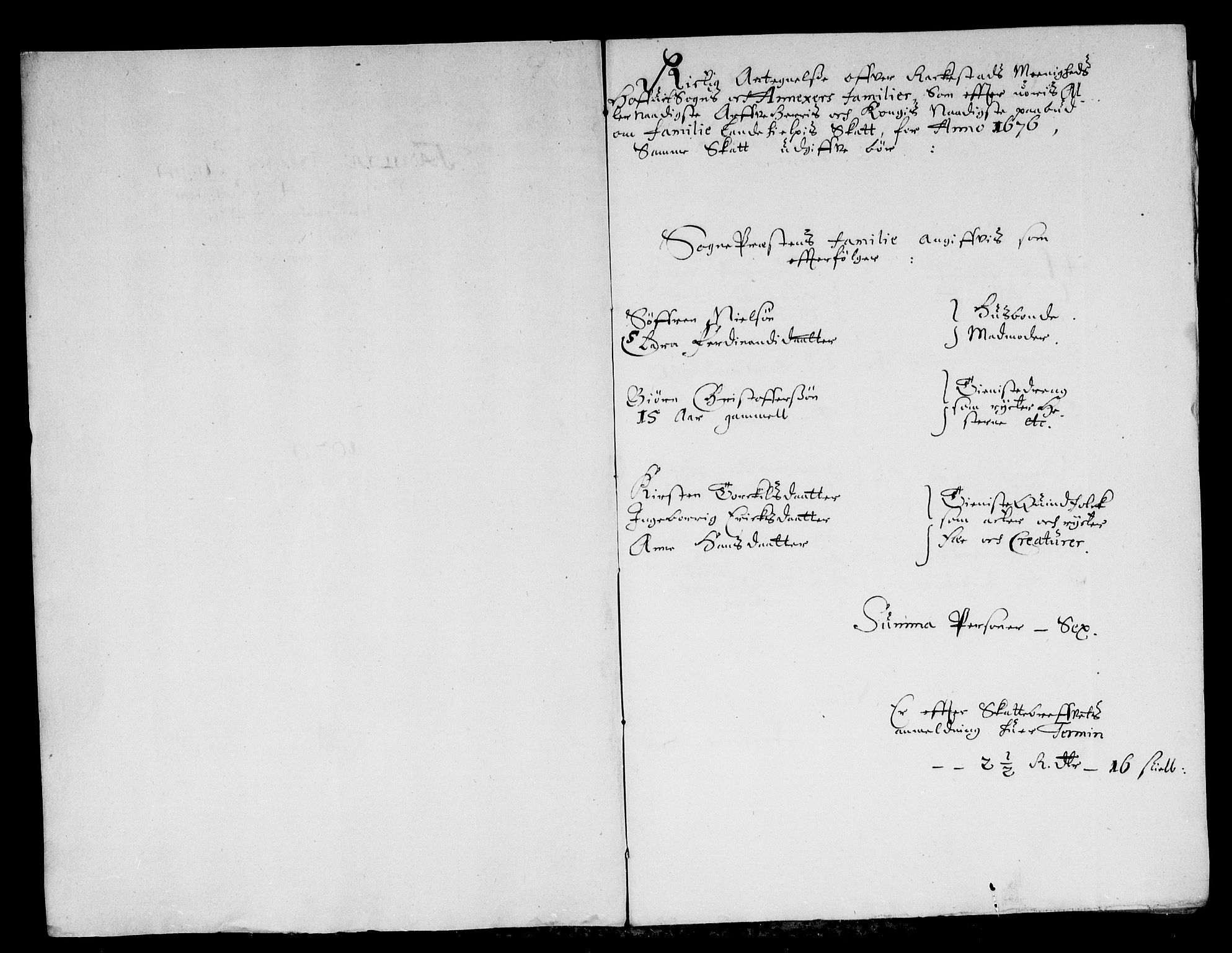 Rentekammeret inntil 1814, Reviderte regnskaper, Stiftamtstueregnskaper, Landkommissariatet på Akershus og Akershus stiftamt, AV/RA-EA-5869/R/Rb/L0125: Akershus stiftamt, 1676