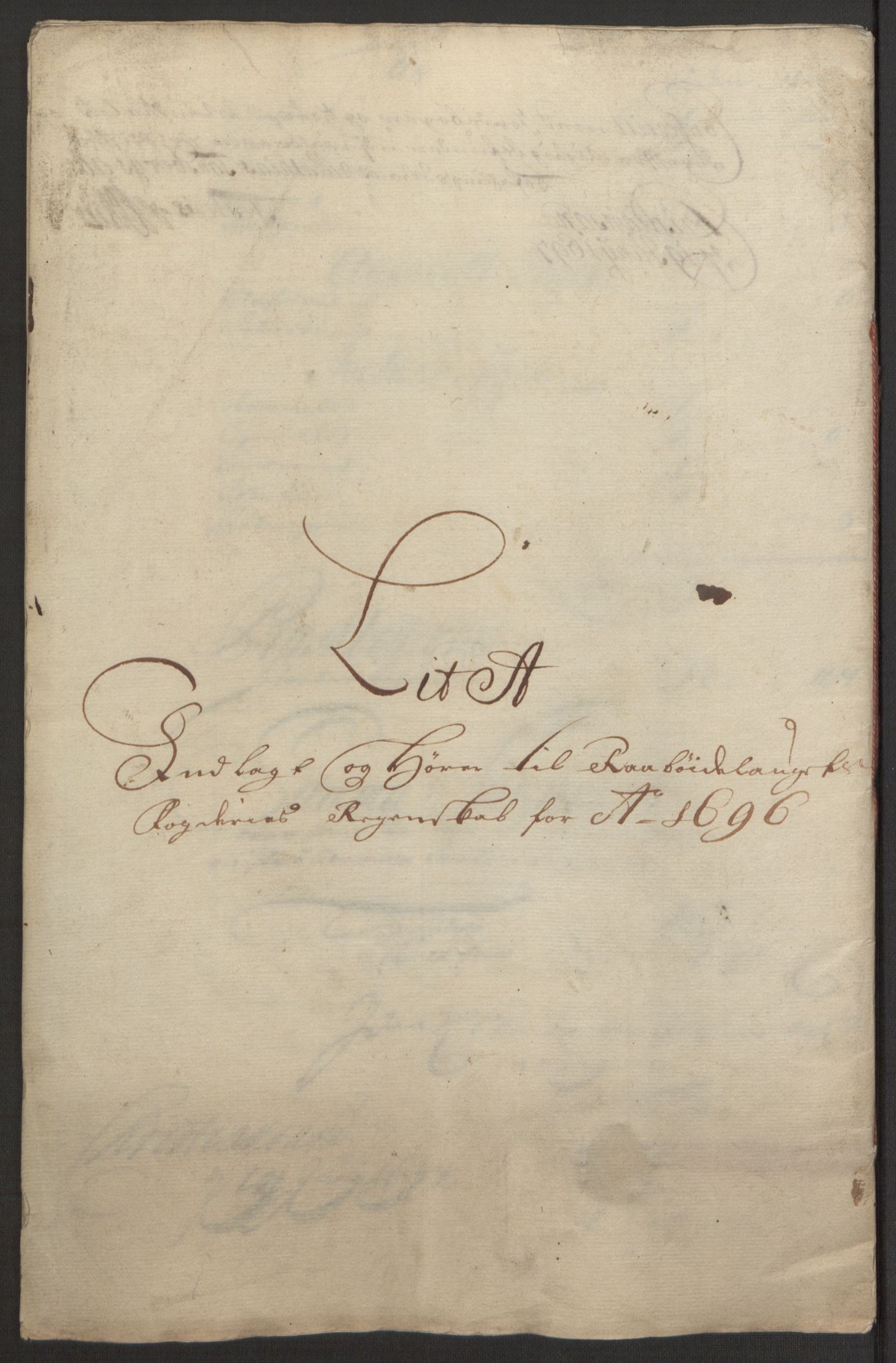 Rentekammeret inntil 1814, Reviderte regnskaper, Fogderegnskap, RA/EA-4092/R40/L2444: Fogderegnskap Råbyggelag, 1693-1696, p. 314