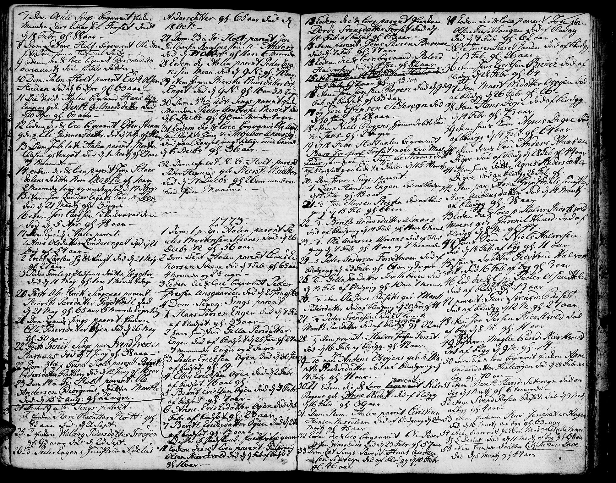 Ministerialprotokoller, klokkerbøker og fødselsregistre - Sør-Trøndelag, SAT/A-1456/685/L0952: Parish register (official) no. 685A01, 1745-1804, p. 162