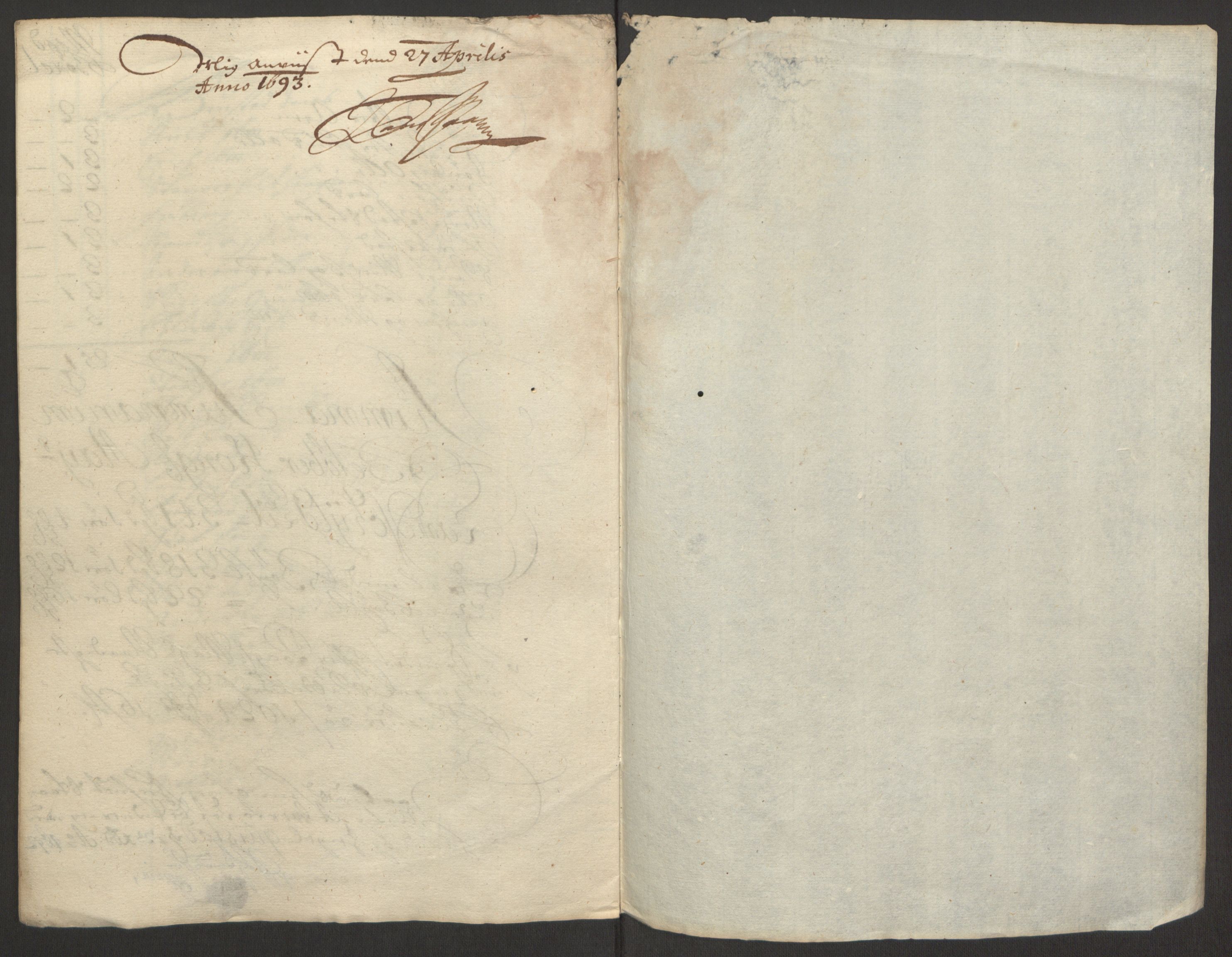 Rentekammeret inntil 1814, Reviderte regnskaper, Fogderegnskap, RA/EA-4092/R63/L4308: Fogderegnskap Inderøy, 1692-1694, p. 170
