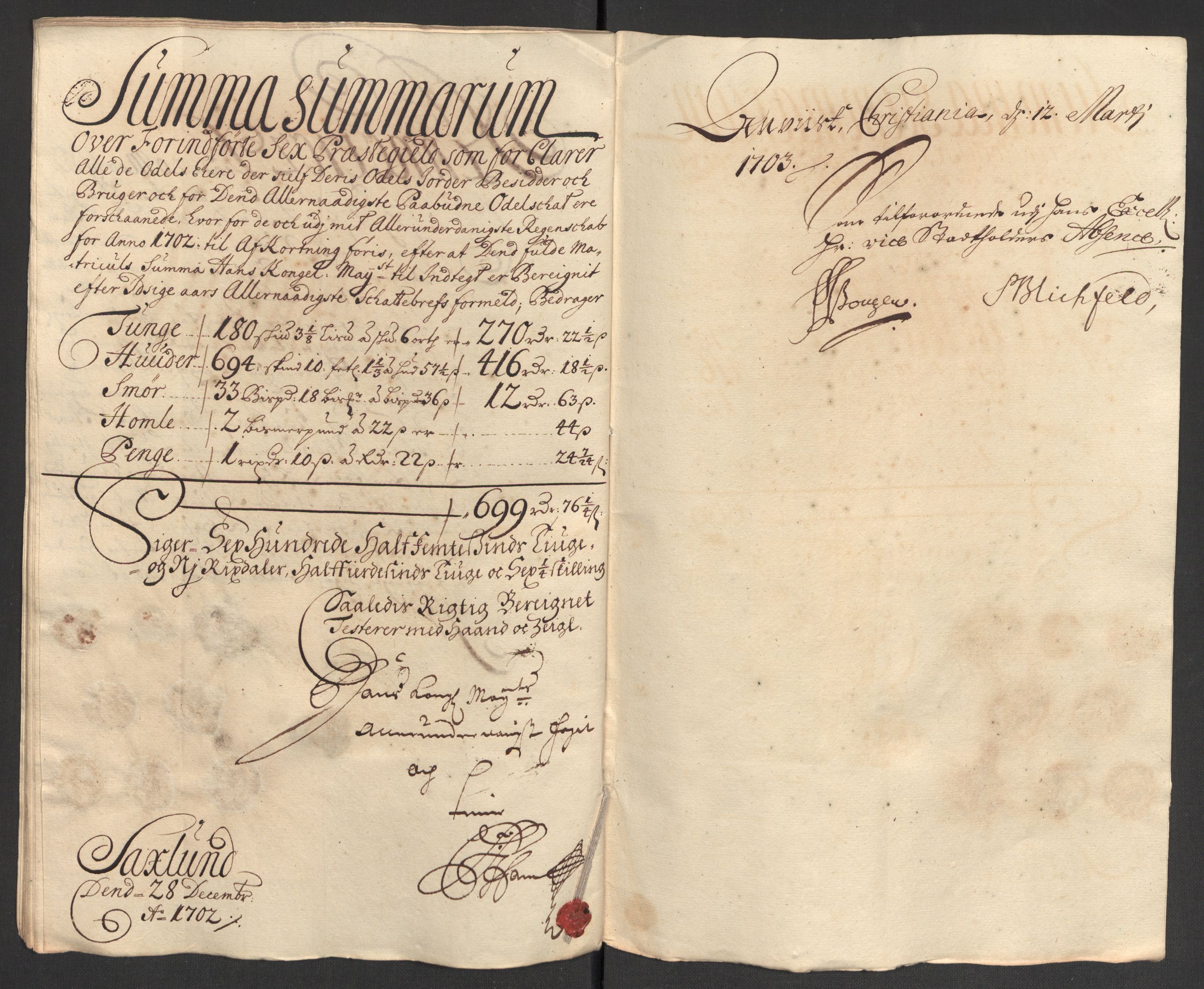 Rentekammeret inntil 1814, Reviderte regnskaper, Fogderegnskap, AV/RA-EA-4092/R16/L1040: Fogderegnskap Hedmark, 1701-1702, p. 355