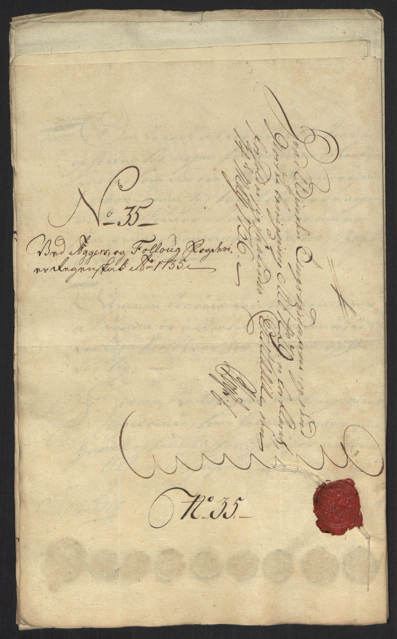 Rentekammeret inntil 1814, Reviderte regnskaper, Fogderegnskap, AV/RA-EA-4092/R10/L0474: Fogderegnskap Aker og Follo, 1735, p. 129