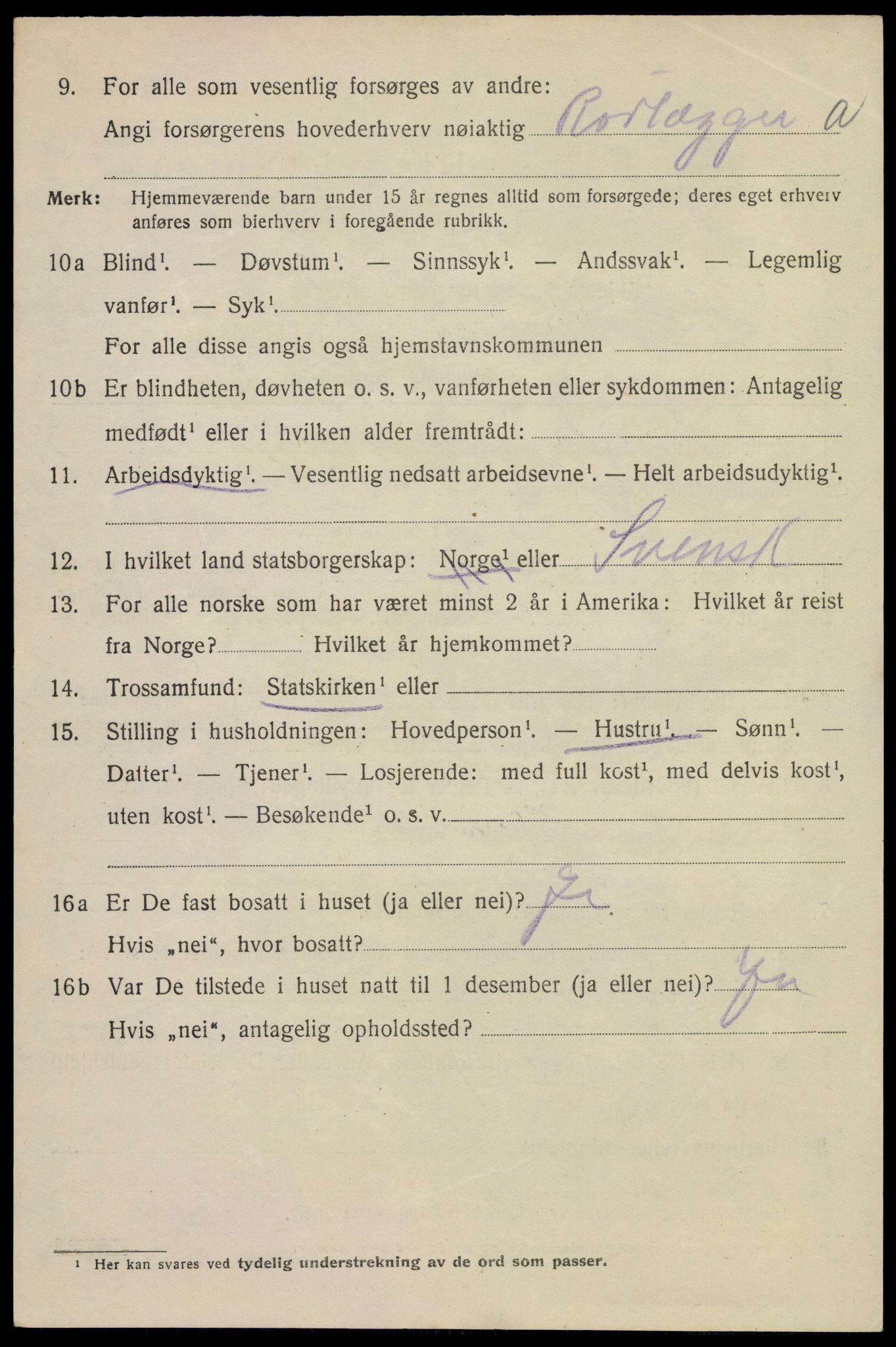 SAKO, 1920 census for Hønefoss, 1920, p. 7853