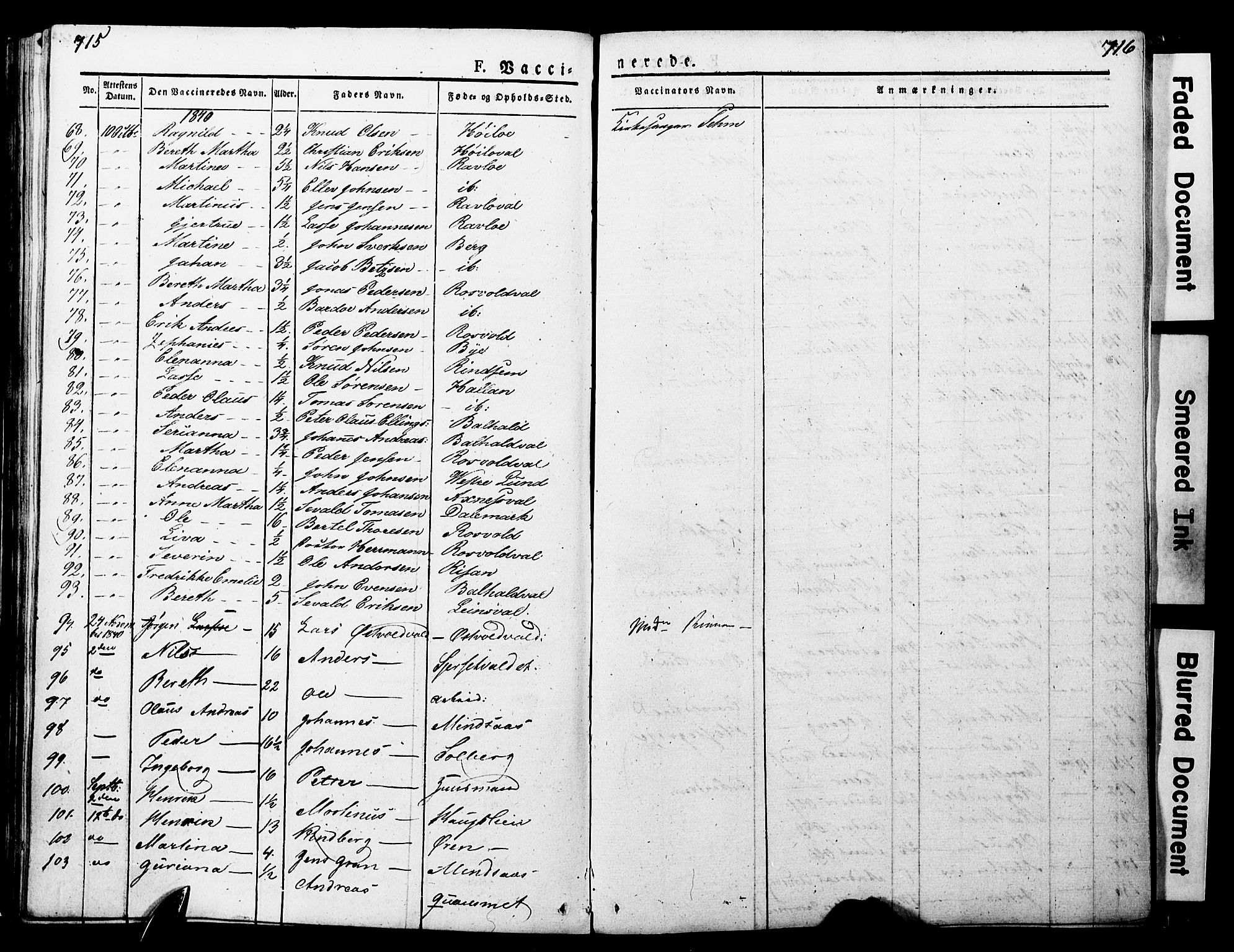 Ministerialprotokoller, klokkerbøker og fødselsregistre - Nord-Trøndelag, AV/SAT-A-1458/723/L0243: Parish register (official) no. 723A12, 1822-1851, p. 715-716