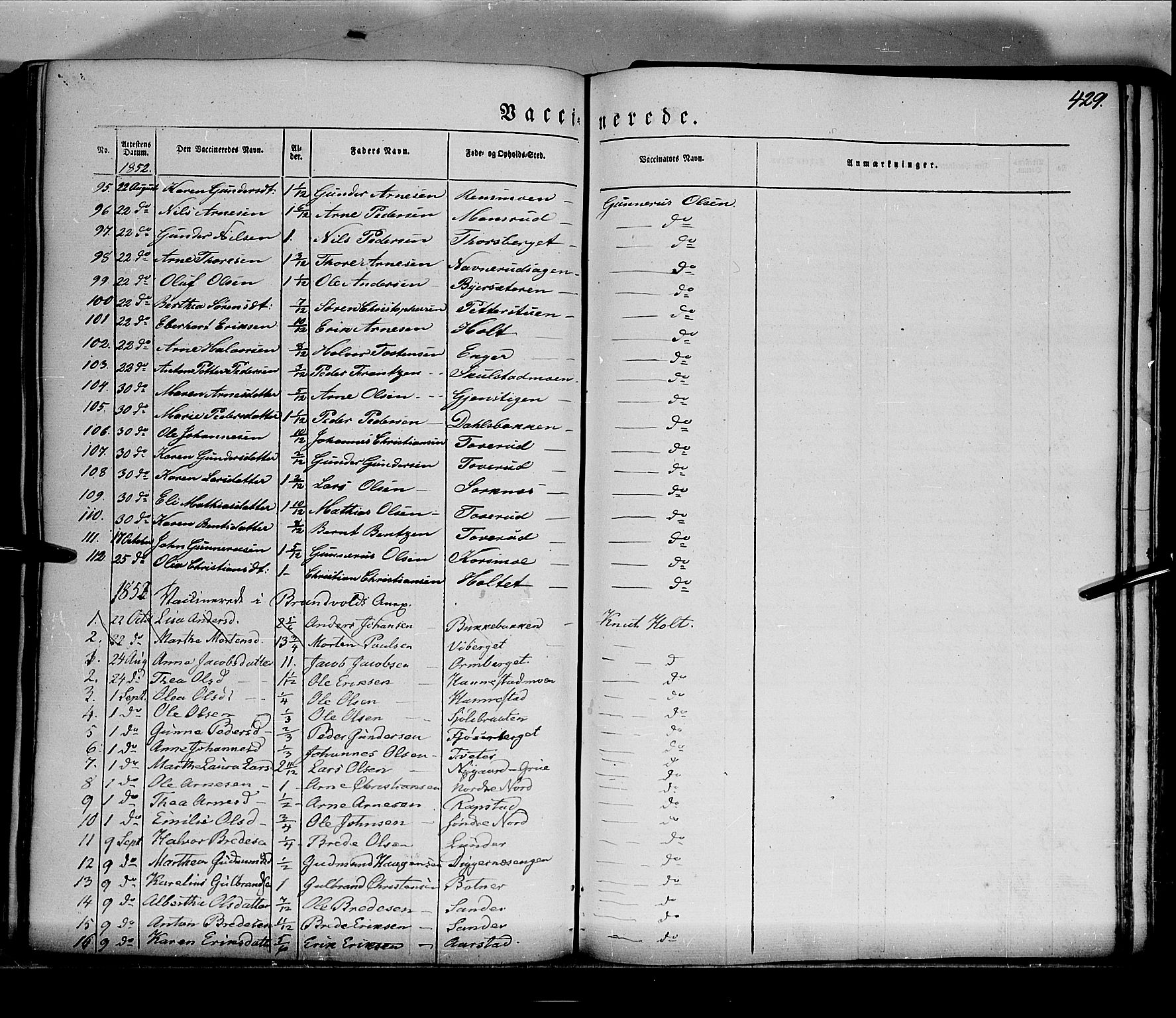 Grue prestekontor, AV/SAH-PREST-036/H/Ha/Haa/L0008: Parish register (official) no. 8, 1847-1858, p. 429