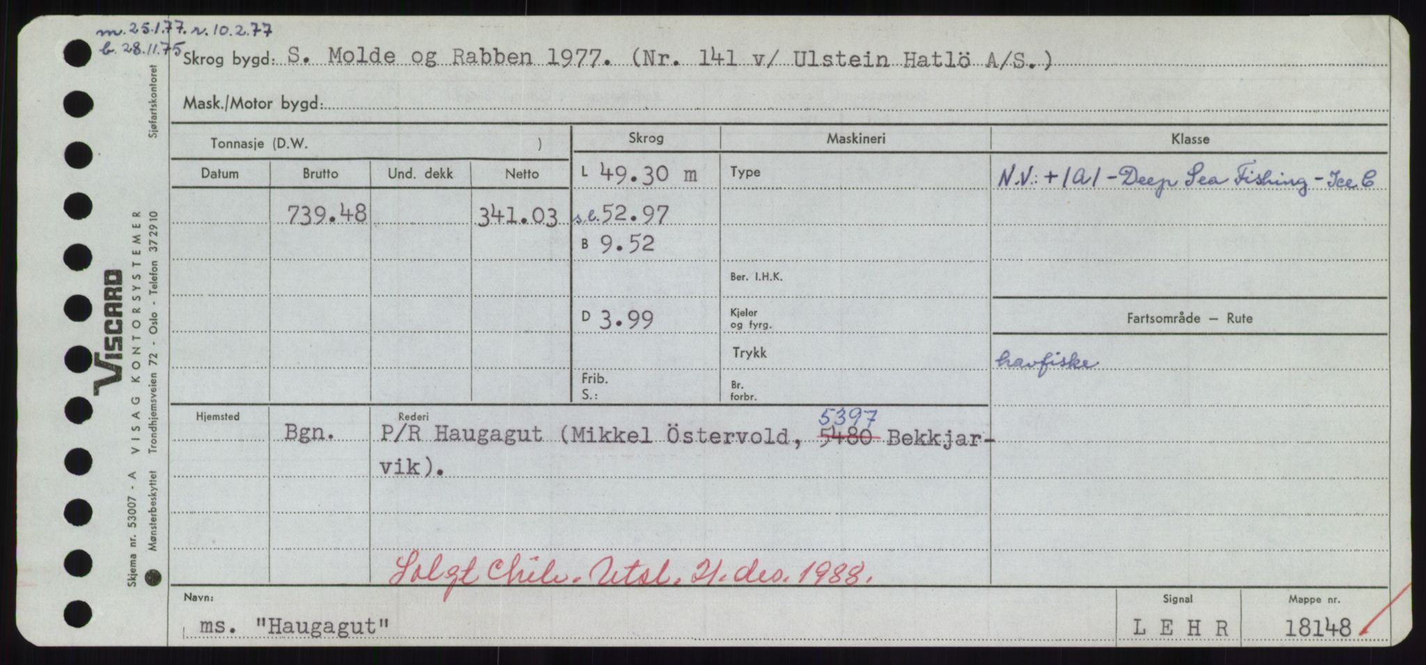 Sjøfartsdirektoratet med forløpere, Skipsmålingen, AV/RA-S-1627/H/Hd/L0014: Fartøy, H-Havl, p. 385