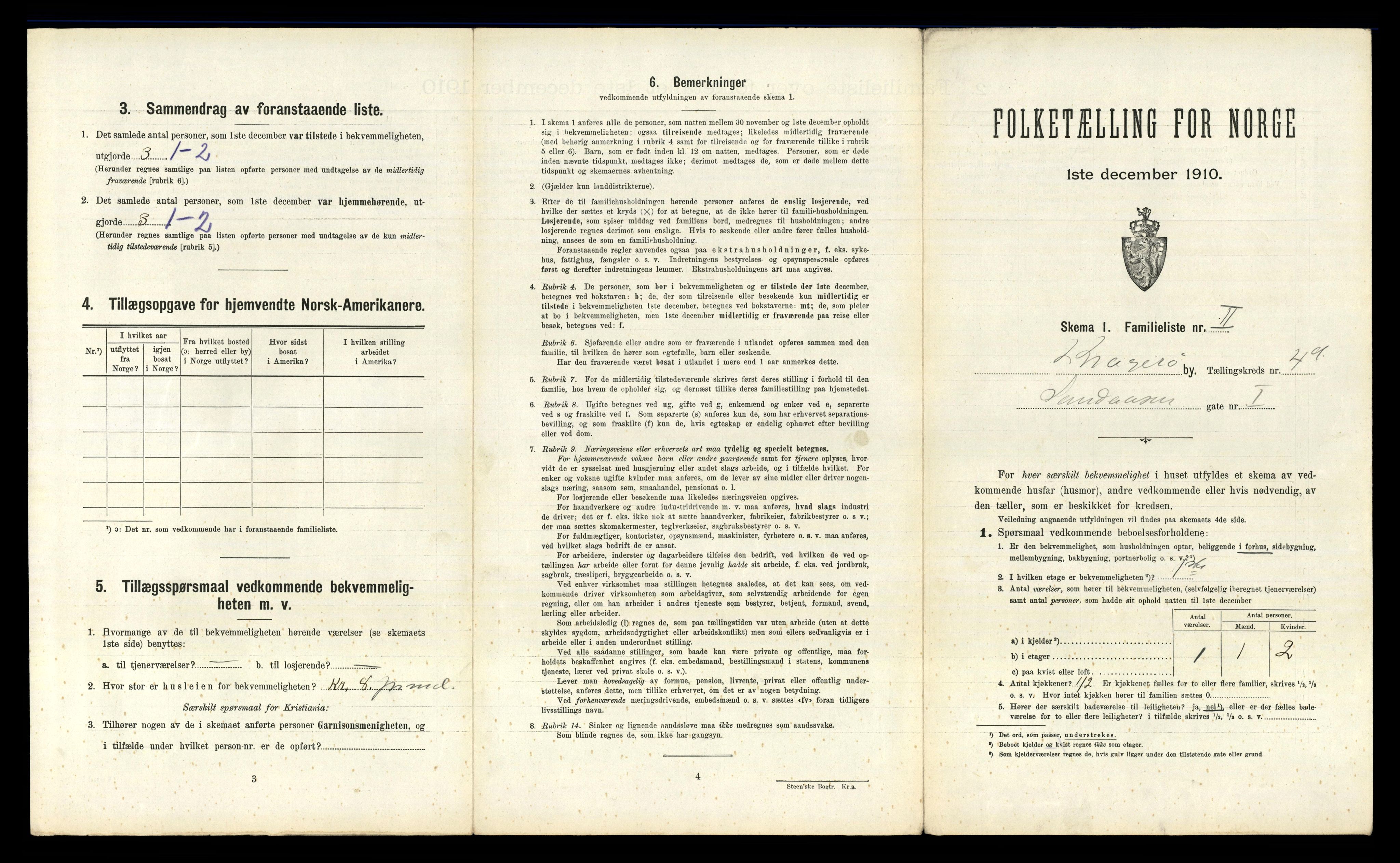 RA, 1910 census for Kragerø, 1910, p. 4270