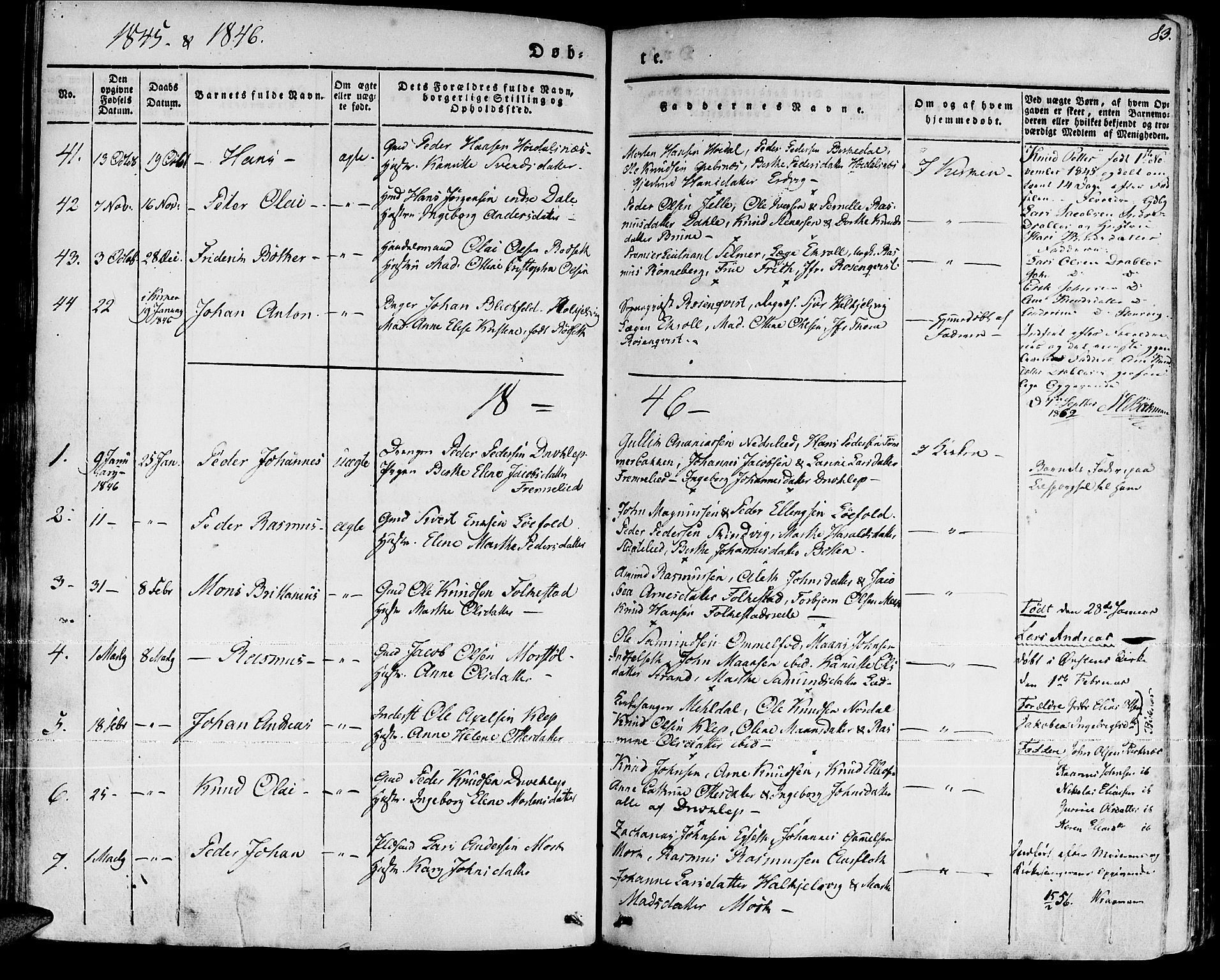 Ministerialprotokoller, klokkerbøker og fødselsregistre - Møre og Romsdal, AV/SAT-A-1454/511/L0139: Parish register (official) no. 511A06, 1831-1850, p. 83