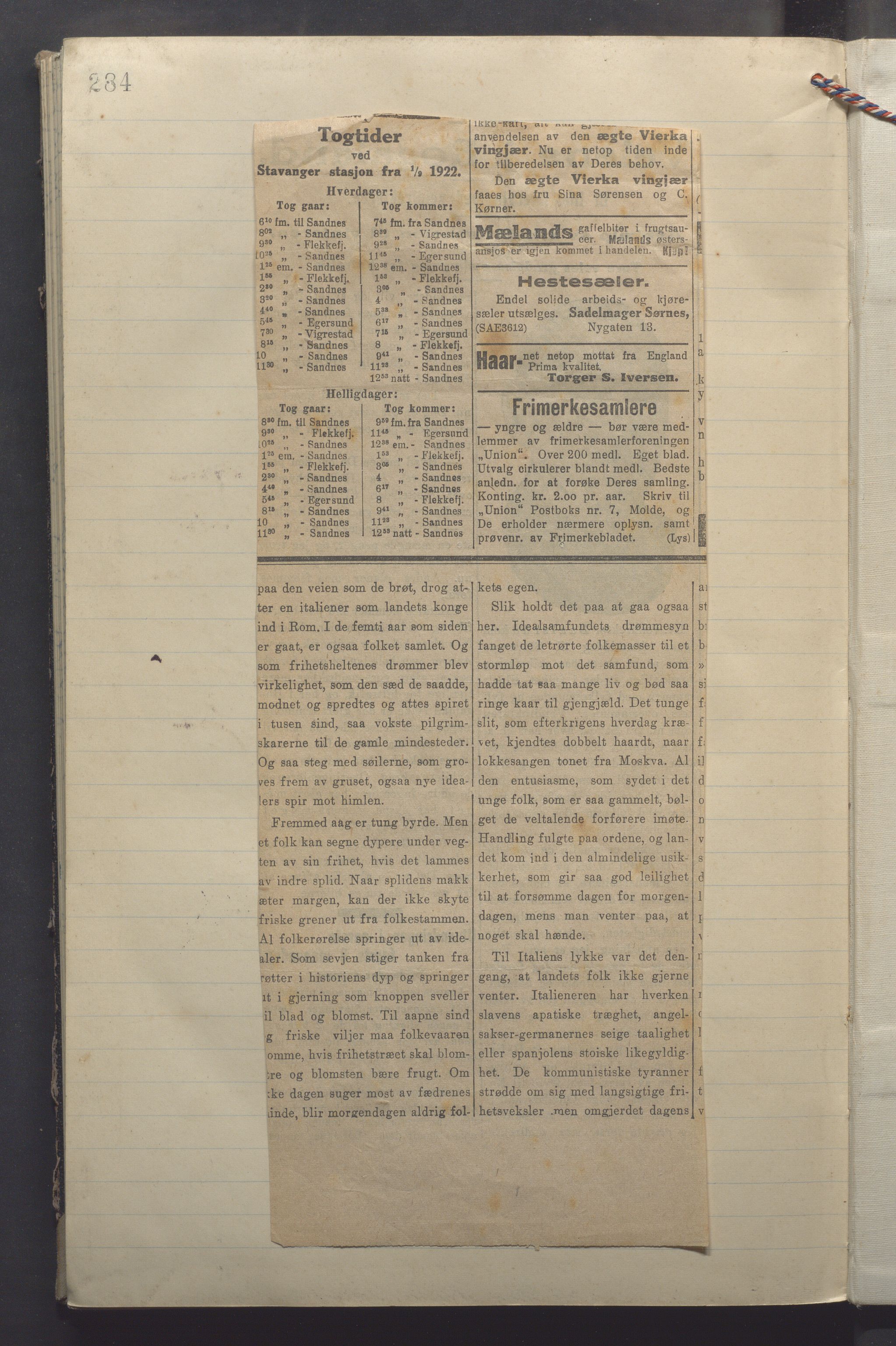 Imsland kommune - Formannskapet, IKAR/K-100638/Aa/L0001: Møtebok, 1913-1923, p. 284